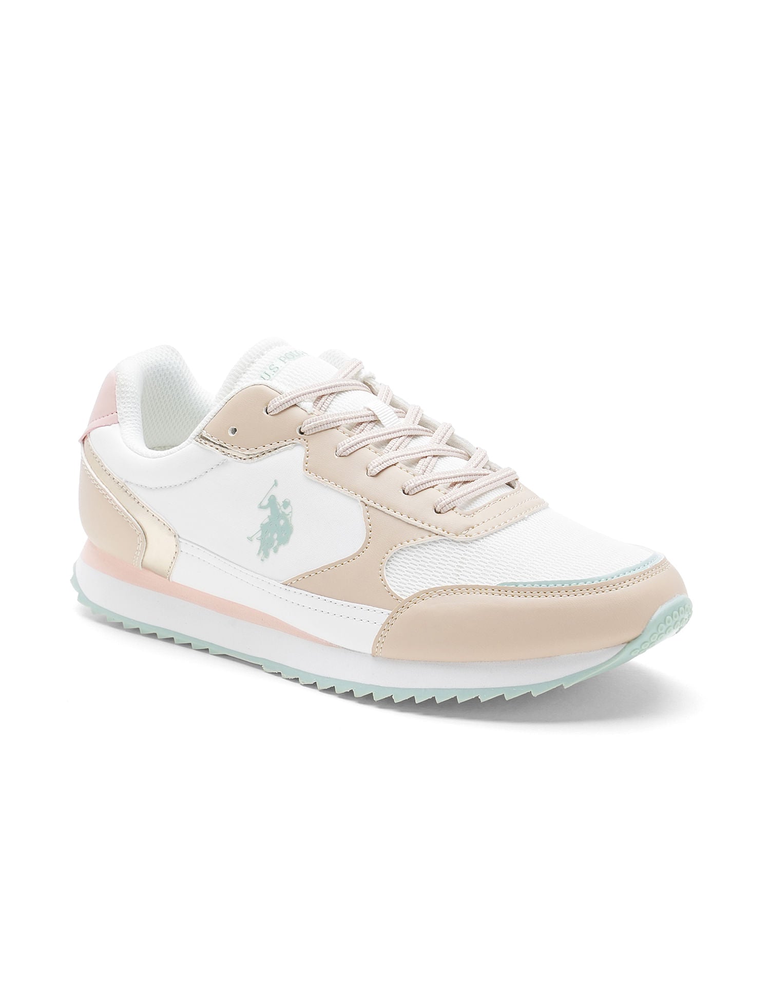 Women Colour Block Alora Sneakers Beige - U.S. POLO ASSN. | Large