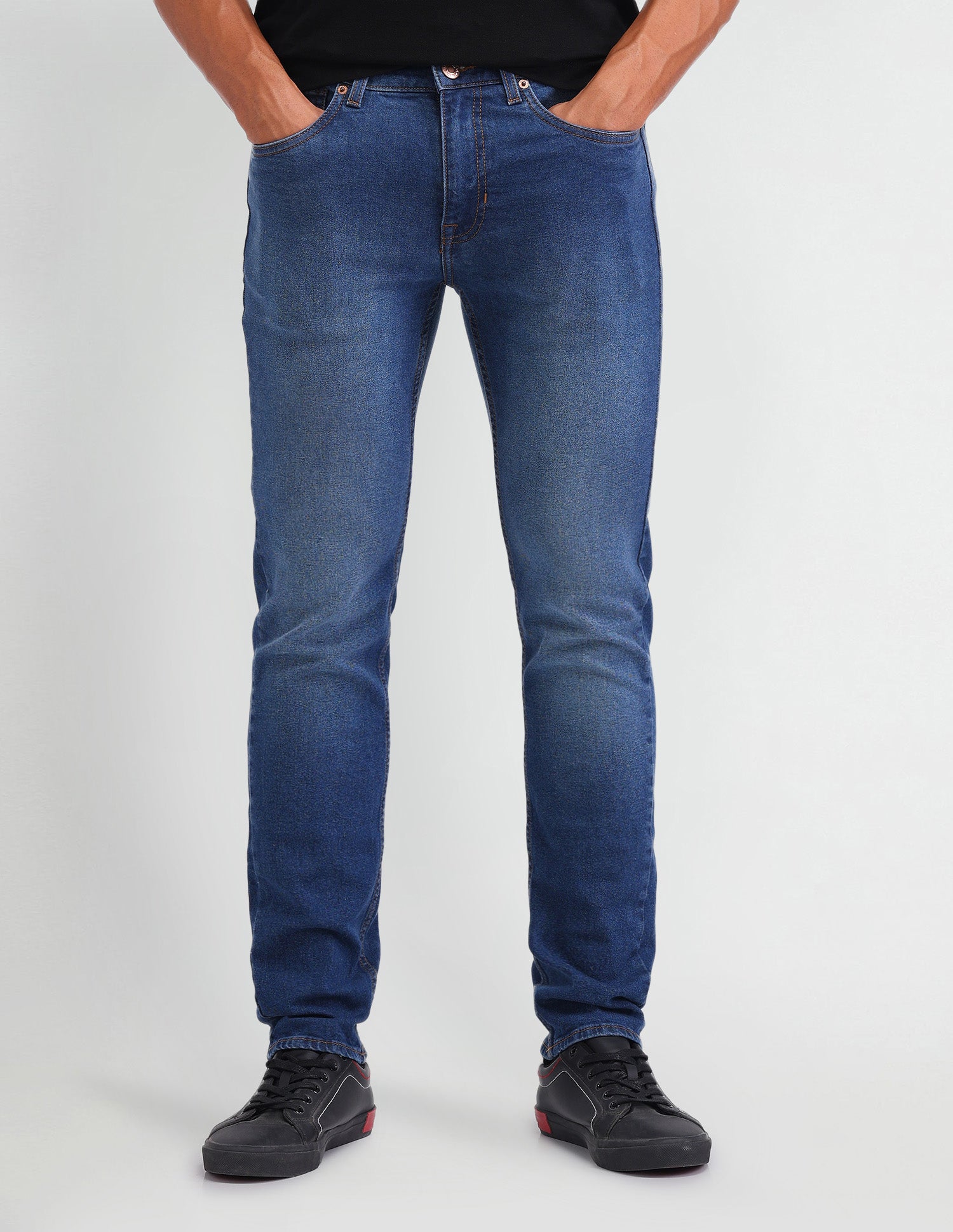 Regallo Skinny Fit Blue Jeans Blue - U.S. Polo Assn. India | Large