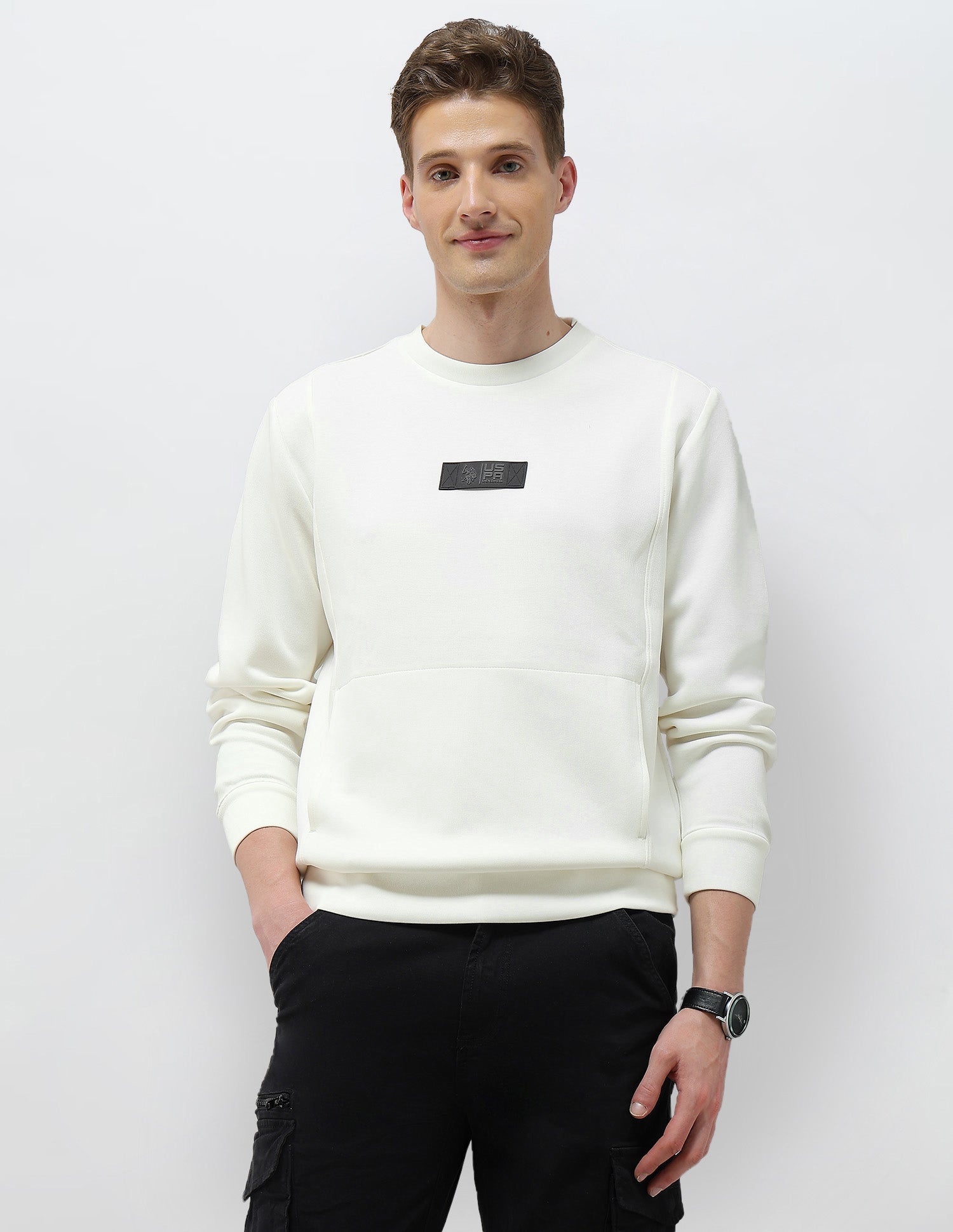 Solid Regular Fit Sweatshirt