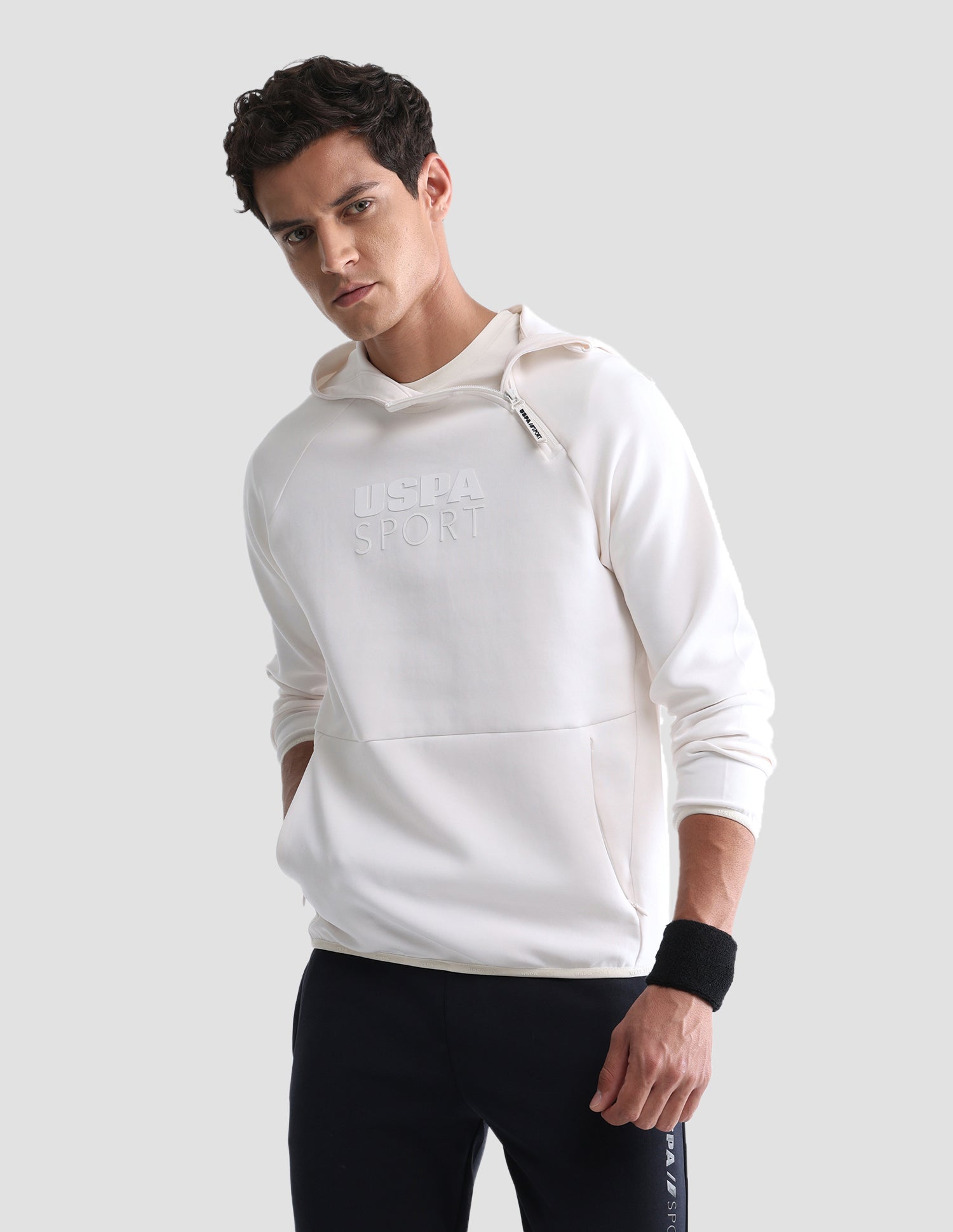Regular Fit Solid Active Sweatshirt