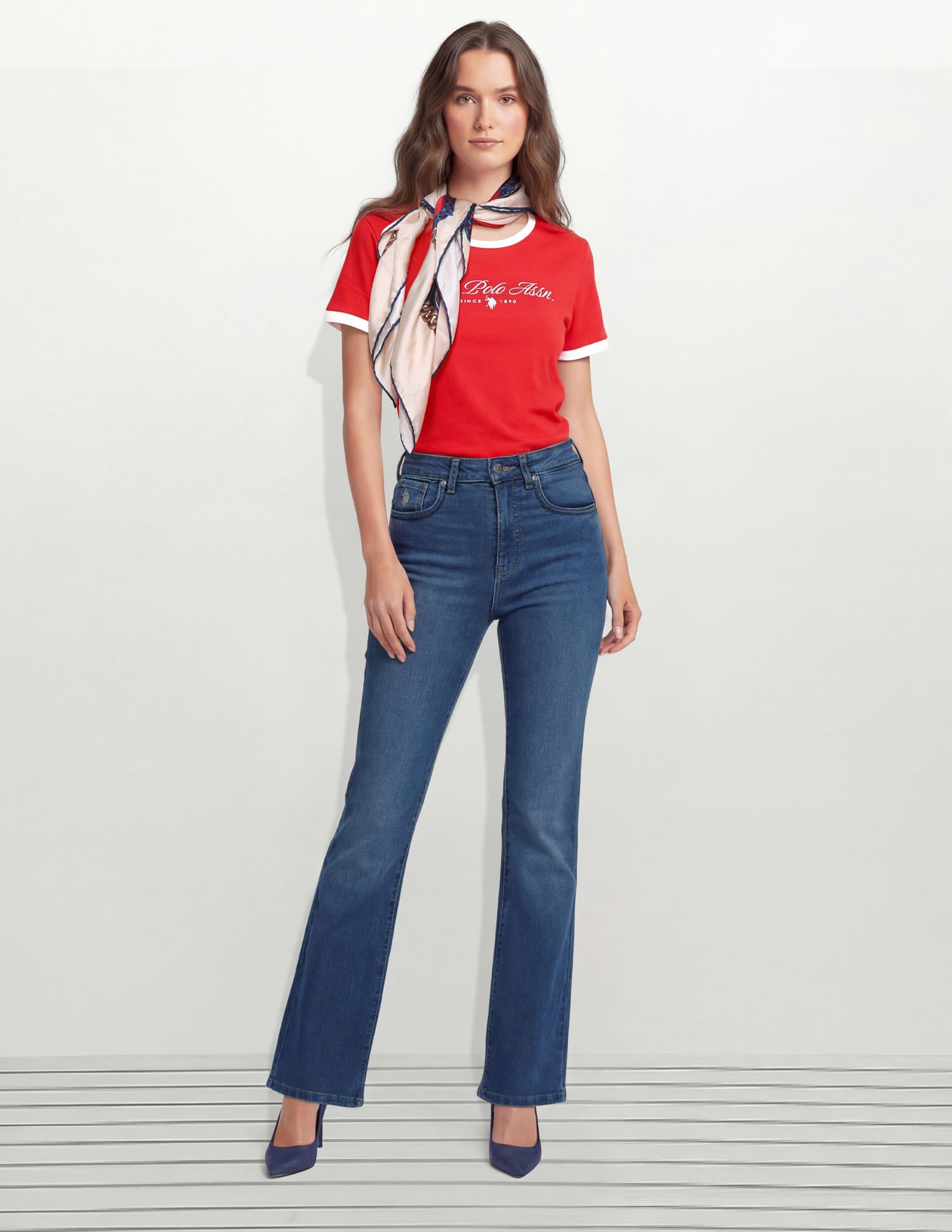 High Rise Skinny Bootcut Jeans