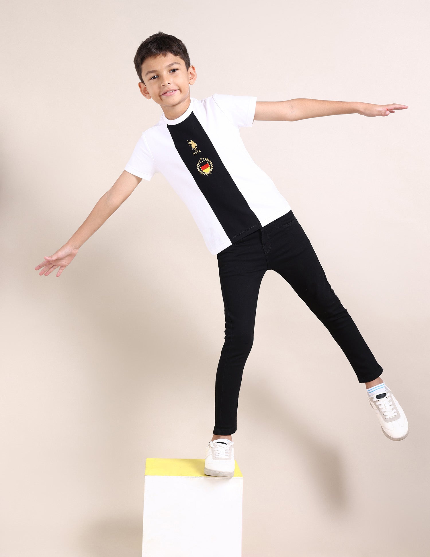 Boys Crew Neck Embroidered T-Shirt