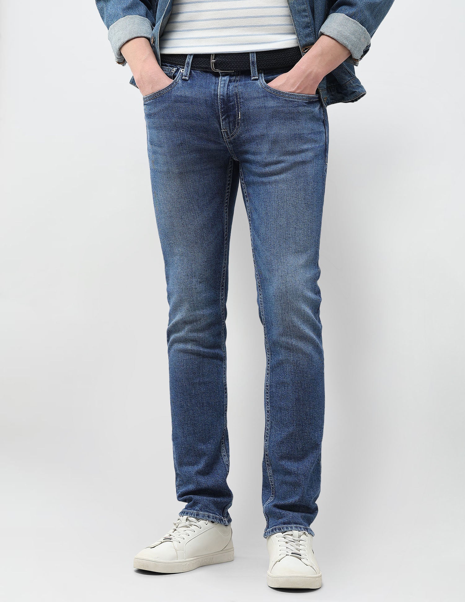Regallo Skinny Fit Blue Jeans