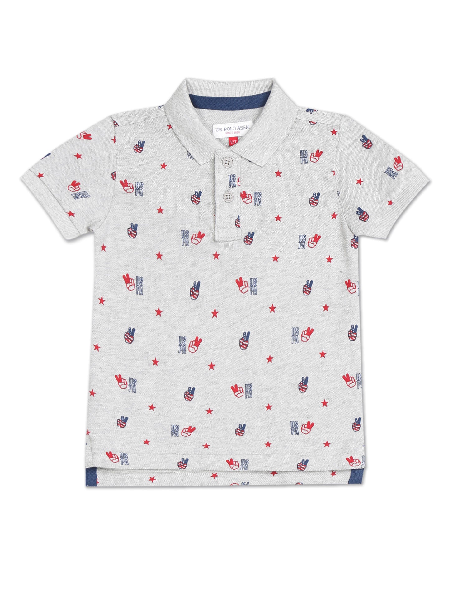Pique Printed Polo Shirt