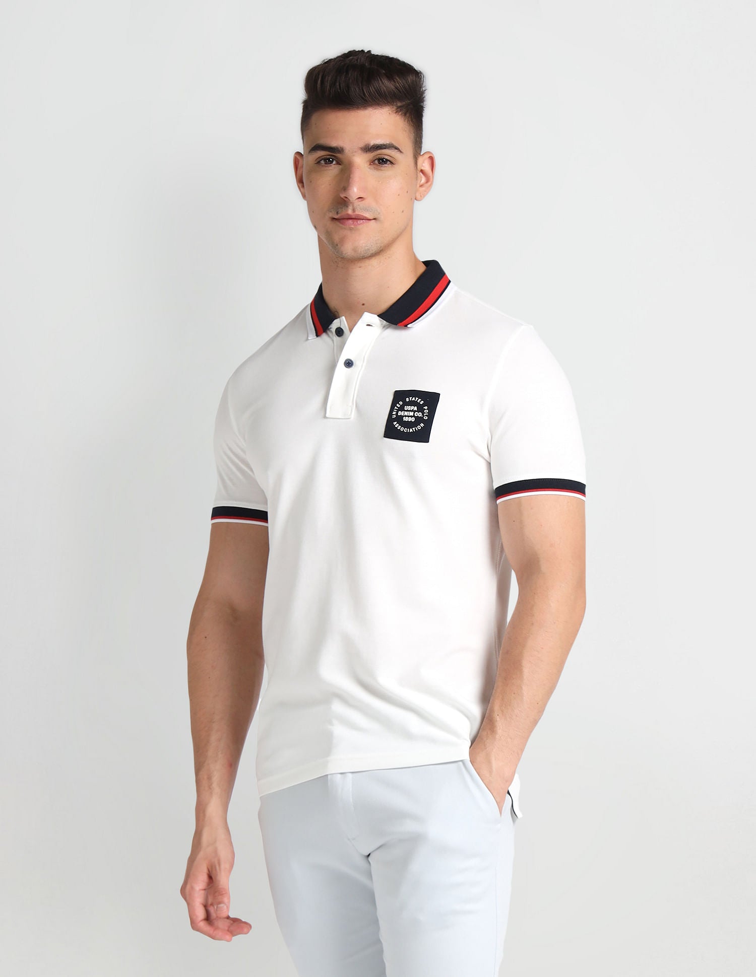 Contrast Detail Muscle Fit Polo Shirt – U.S. Polo Assn. India