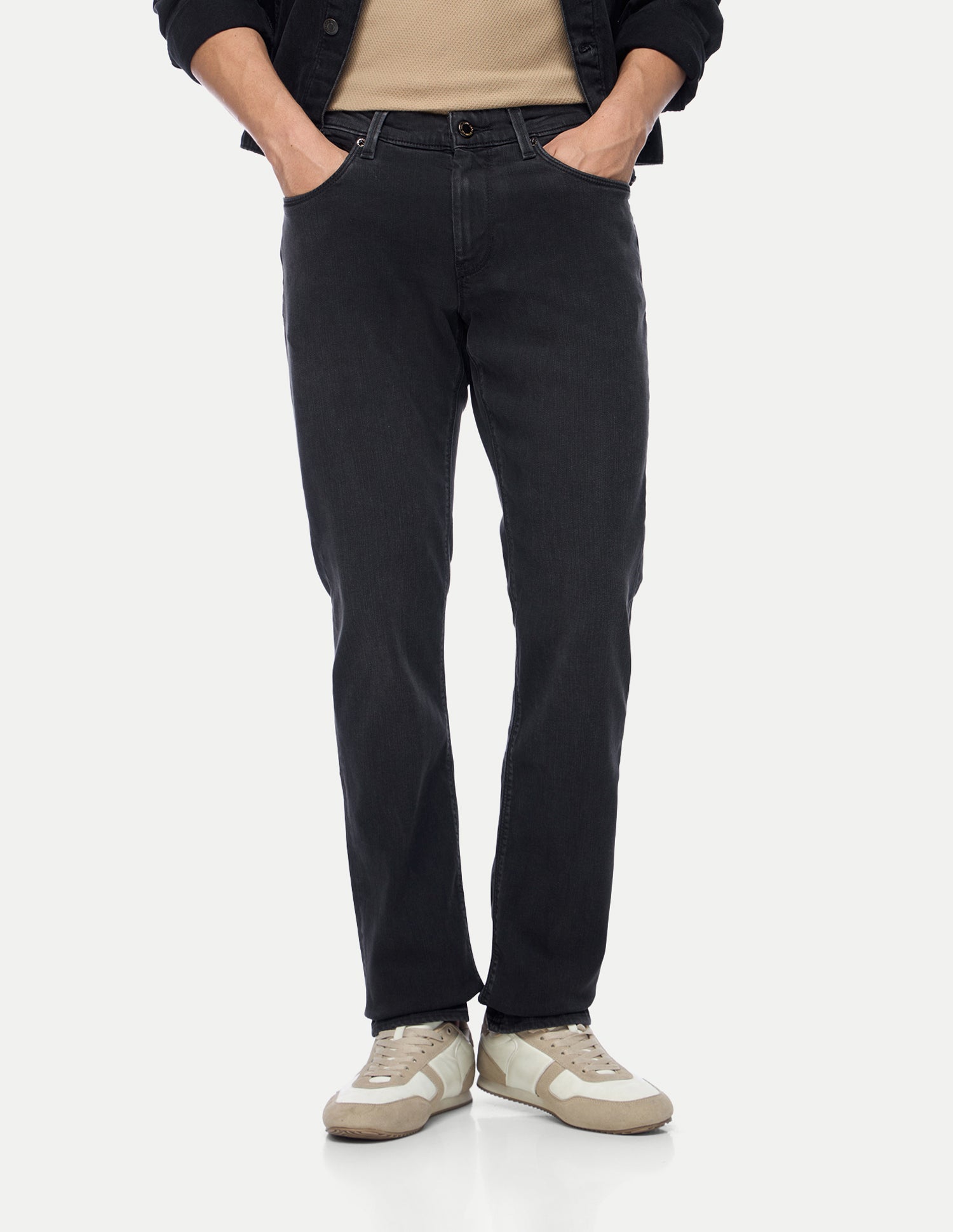 Brandon Slim-Tapered Fit Black Jeans Washed Black - U.S. Polo Assn. India | Large