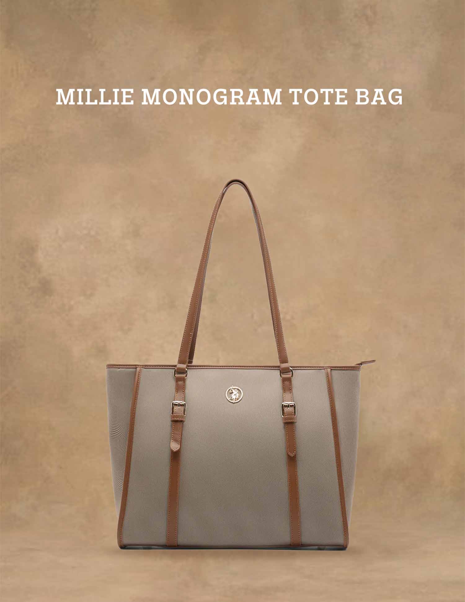 Millie Monogram Tote Bag