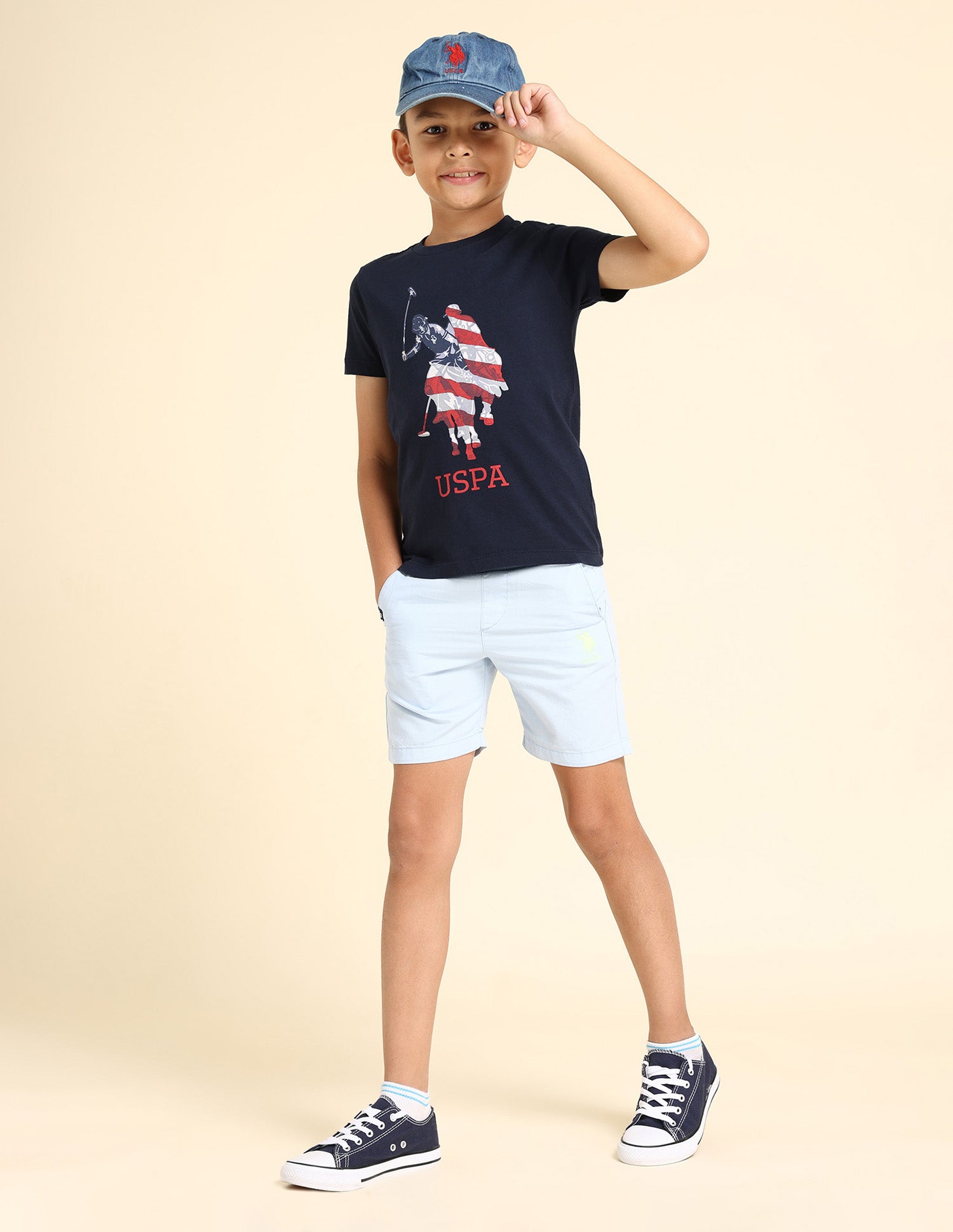 Boys Brand Print Cotton T-Shirt