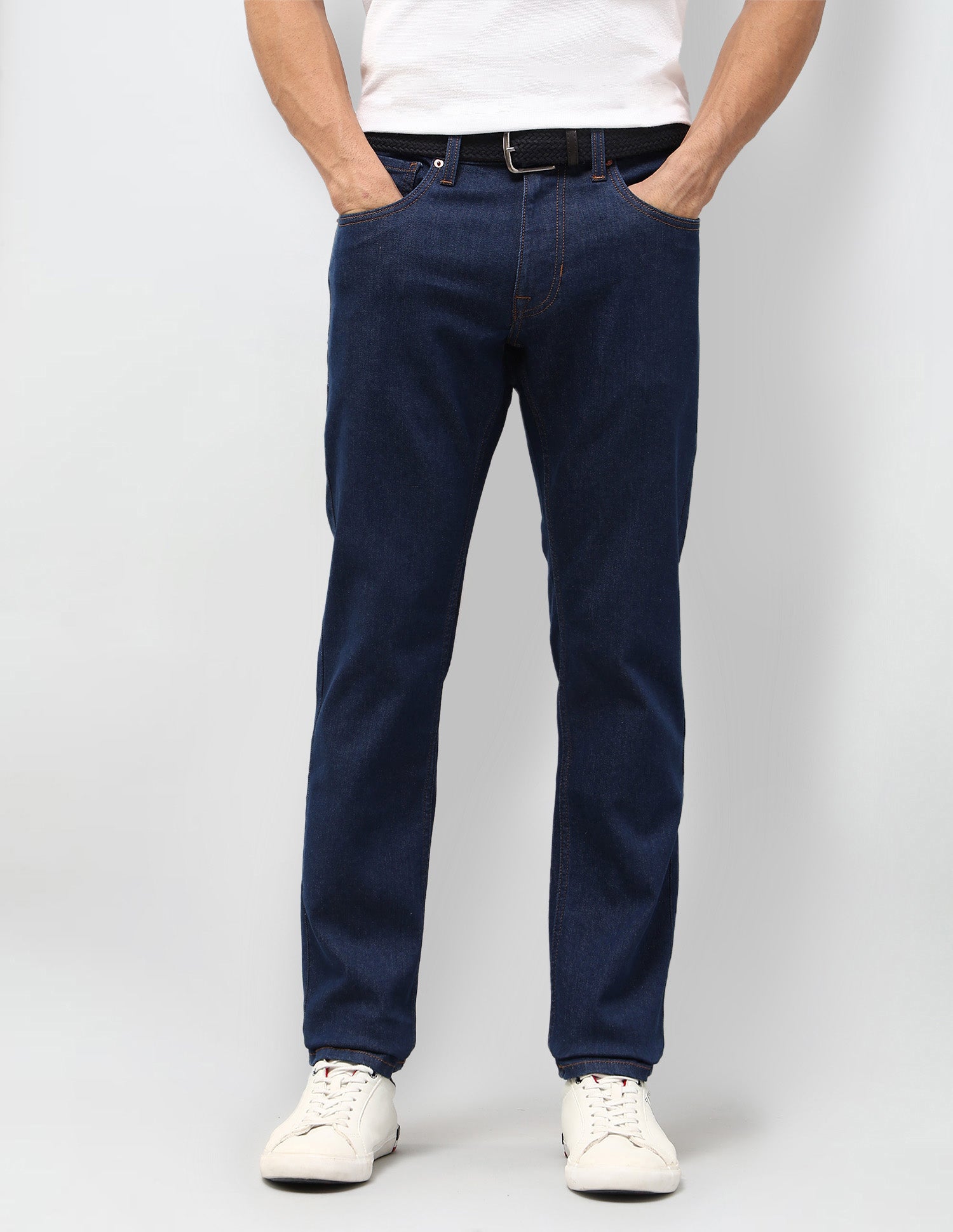 Brandon Slim Tapered Fit Blue Jeans