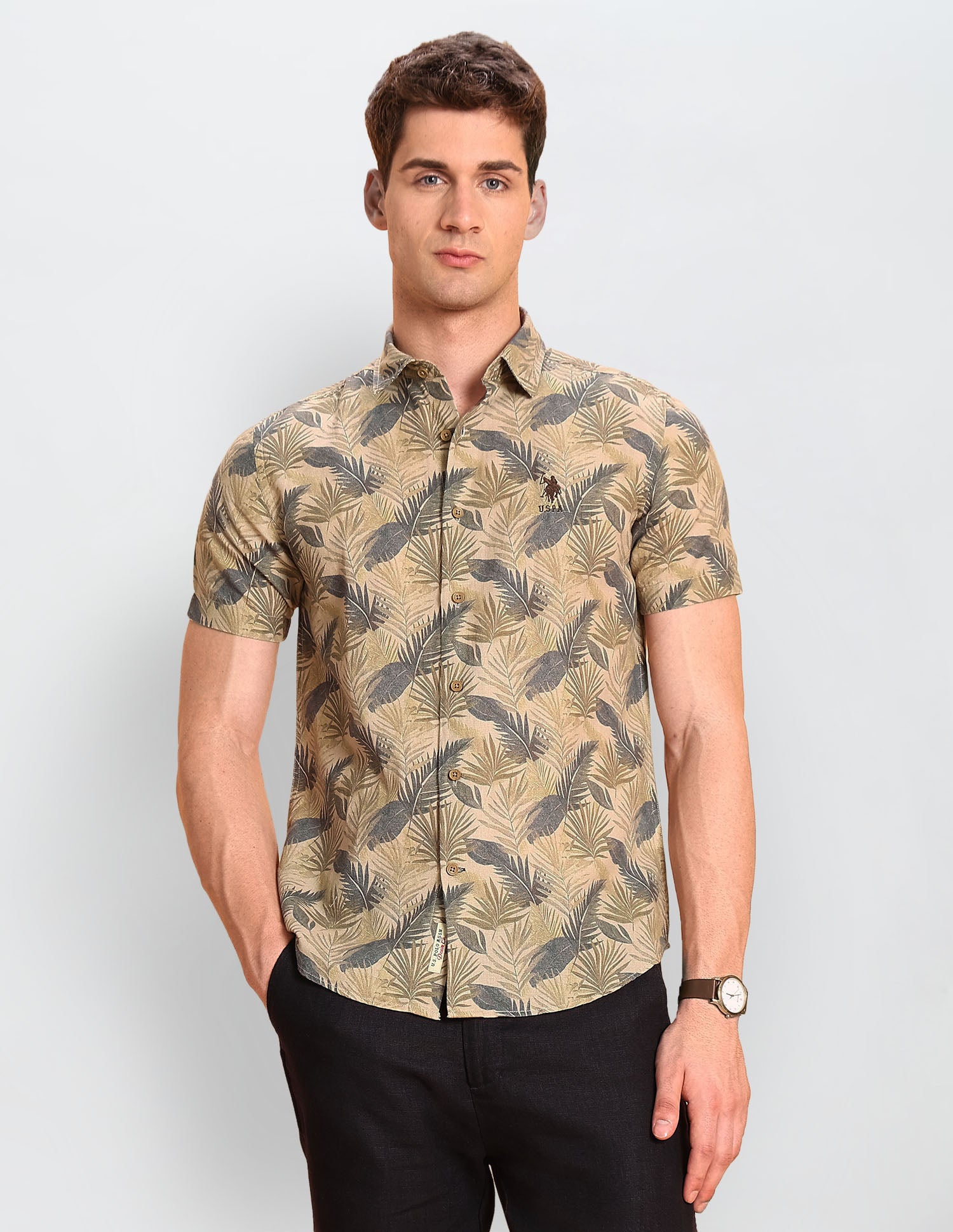 Tropical Printed Legend Of Horseshoe Shirt