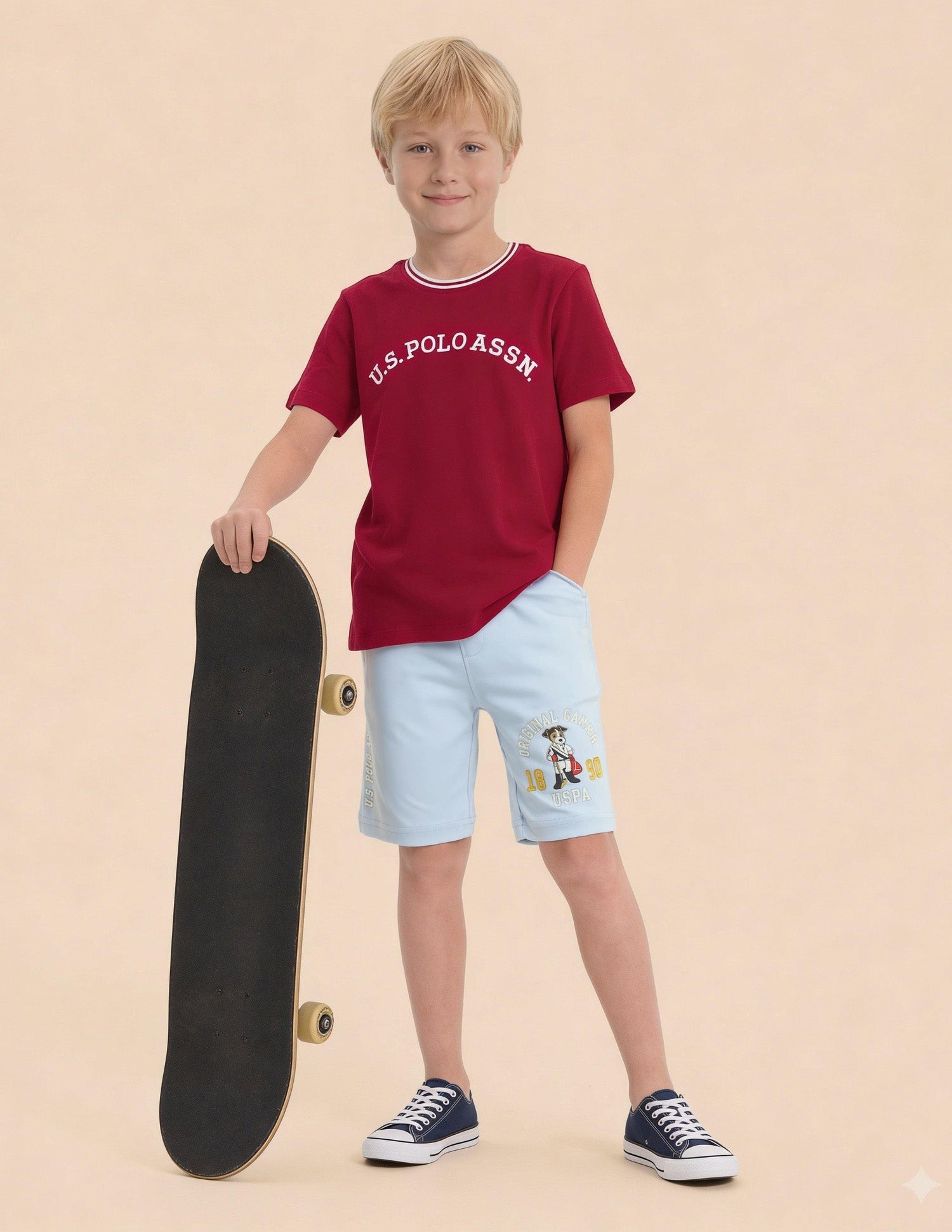 Brand Embroidered Regular Fit T-Shirt