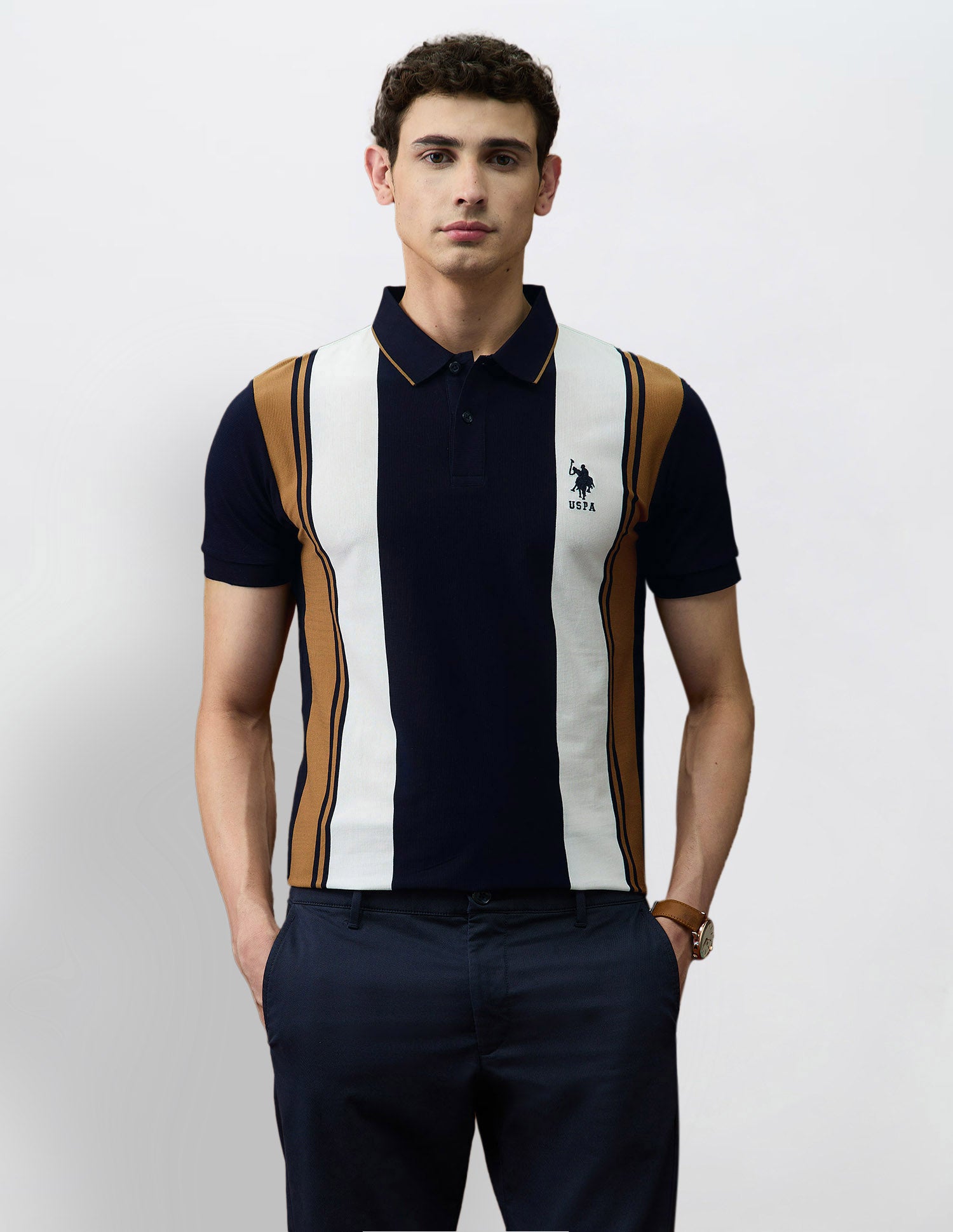 Colourblocked Varsity Theatre Polo Shirt
