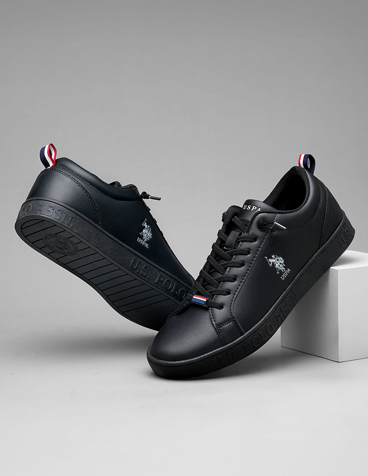 Men Dorit 2.0 Black All Day Sneakers Black - U.S. Polo Assn. India | Large