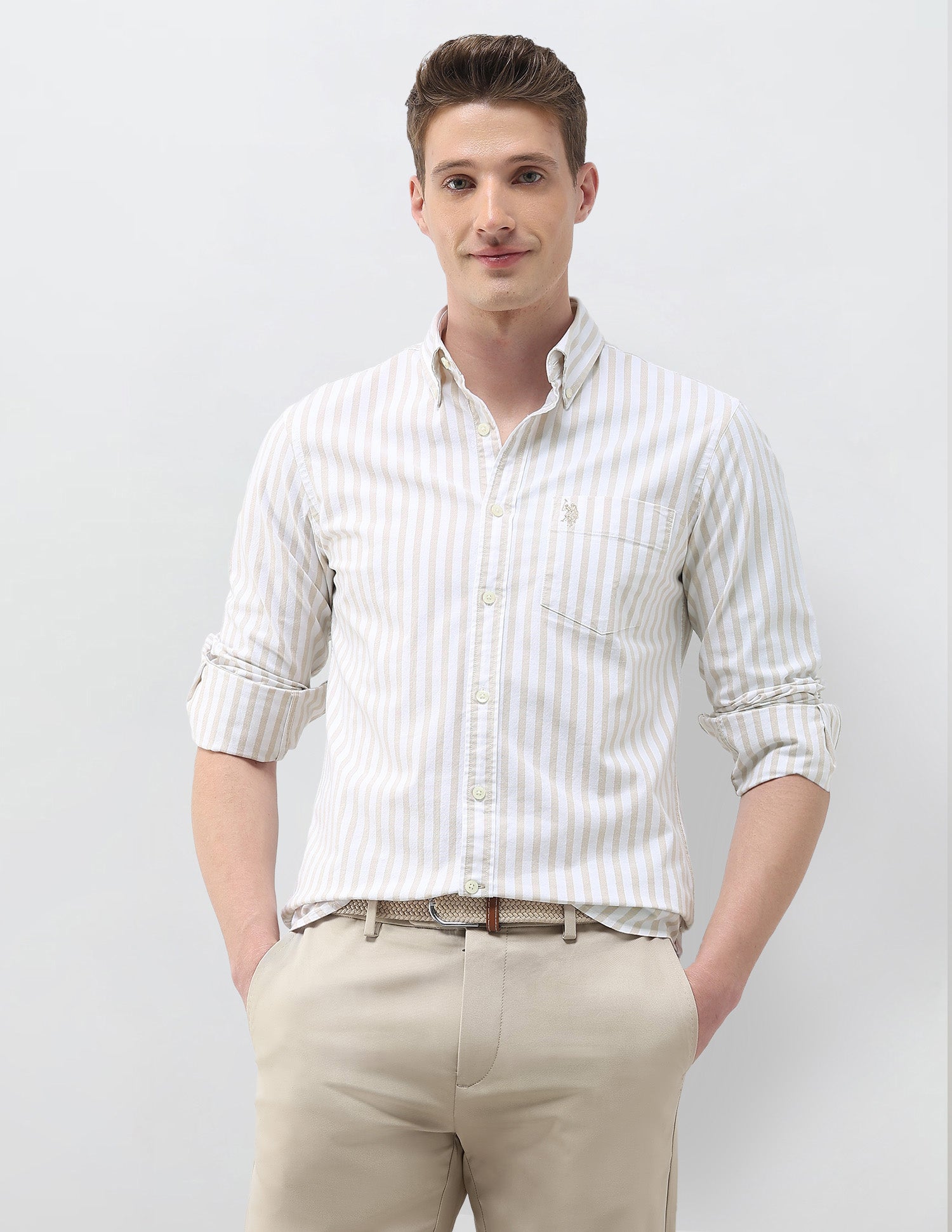 Vertical Striped Regular Fit Shirt