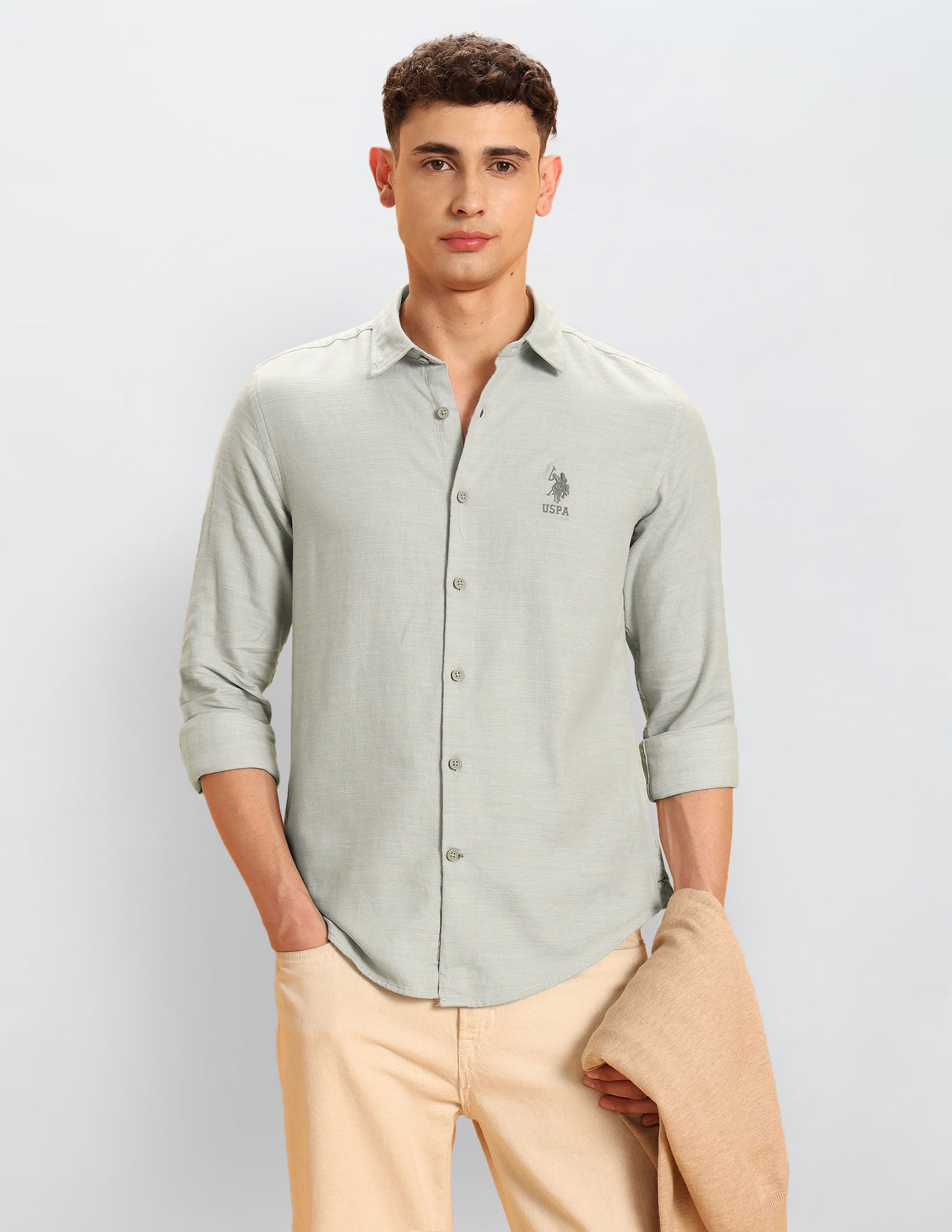 Textured Regular Fit Shirt