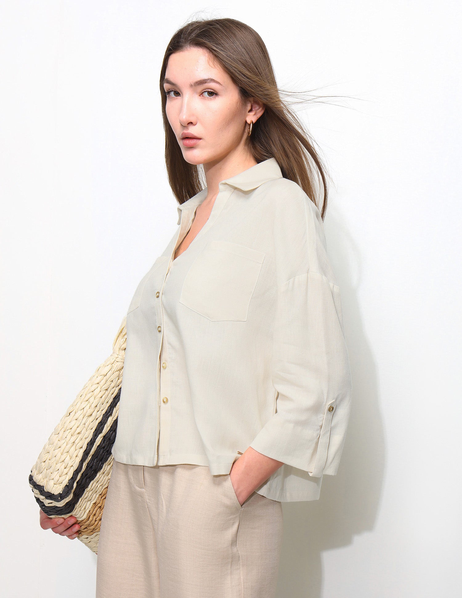 Oversized Fit Drop Shoulder Shirt