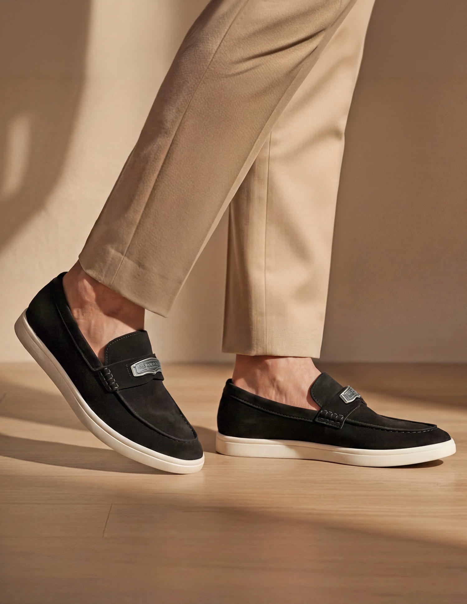 Men Alger Loafers Black - U.S. Polo Assn. India | Large