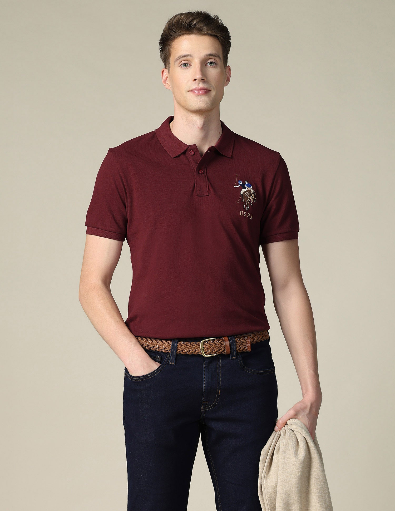 Solid Regular Fit Polo Shirt