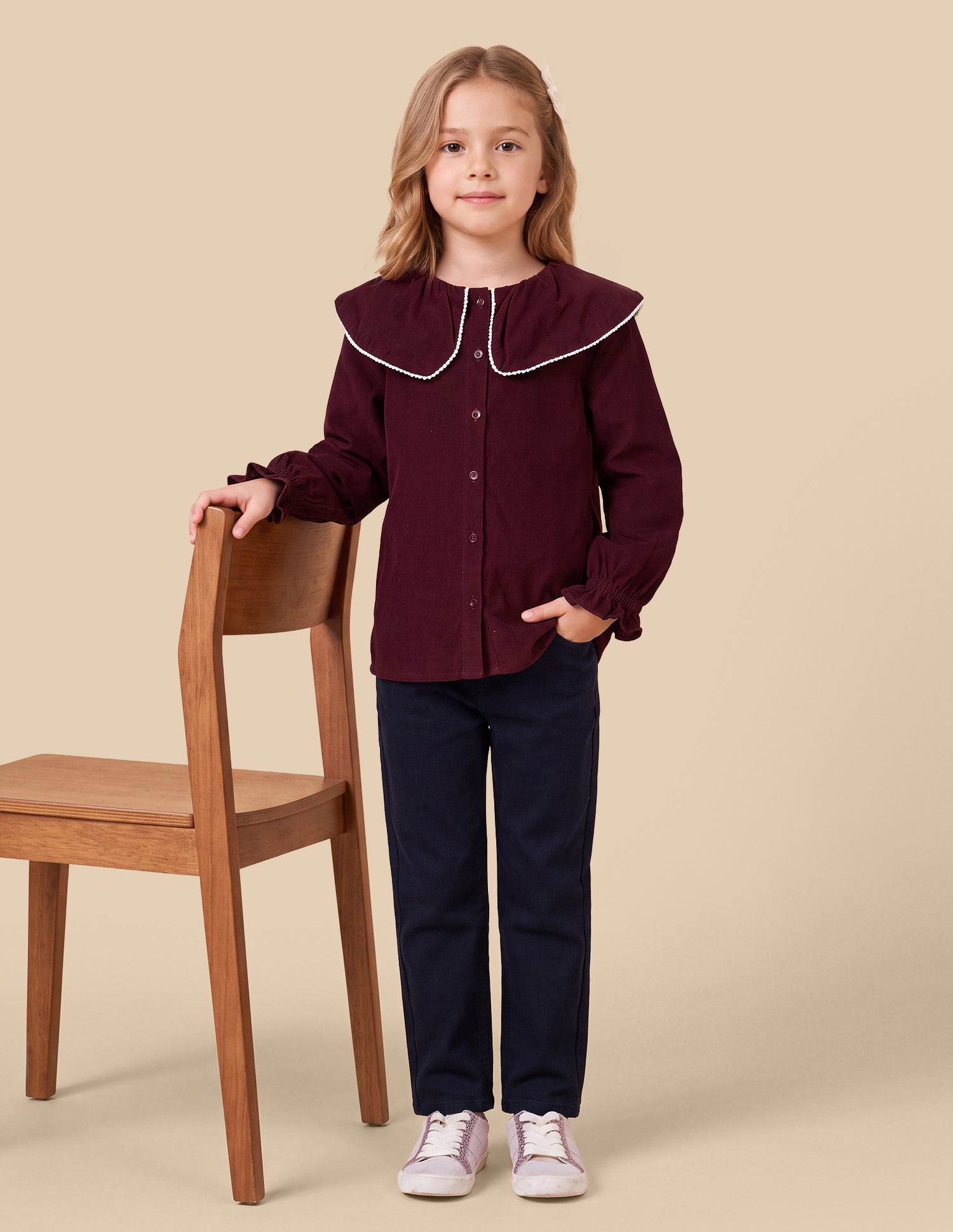Solid Relaxed Fit Top Maroon - U.S. Polo Assn. India | Large