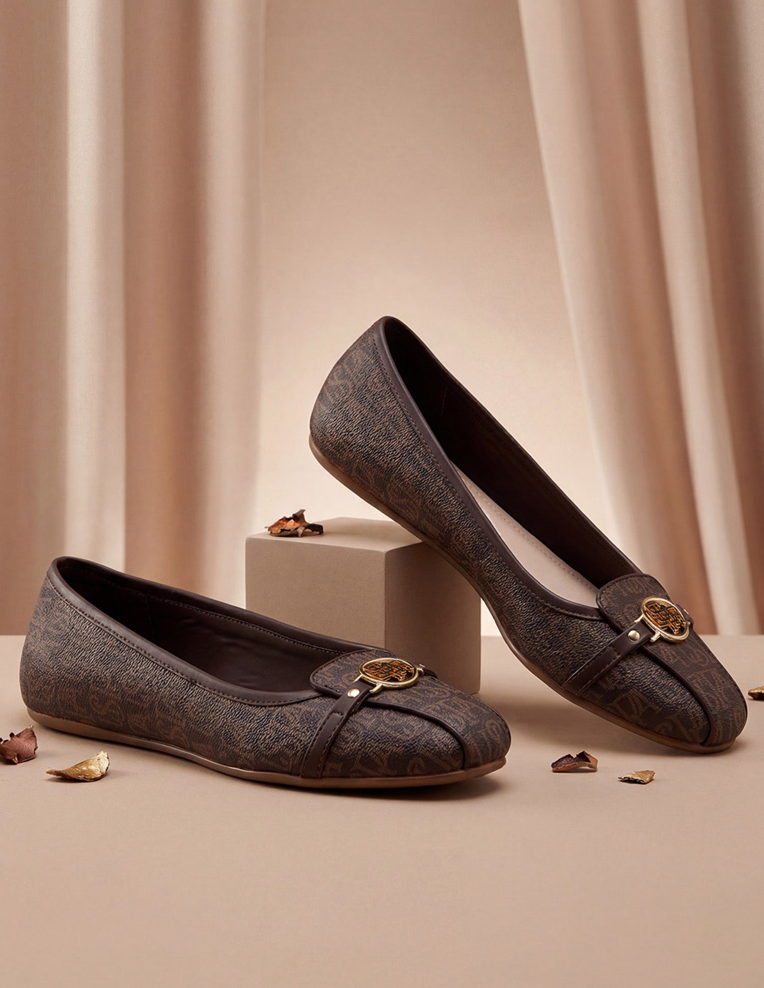 Women Alina 3.0 Monogram Printed Belly Shoes