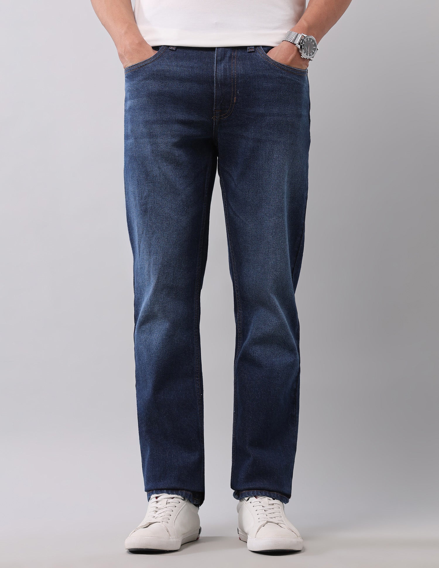 Harold Slim Straight Fit Blue Jeans