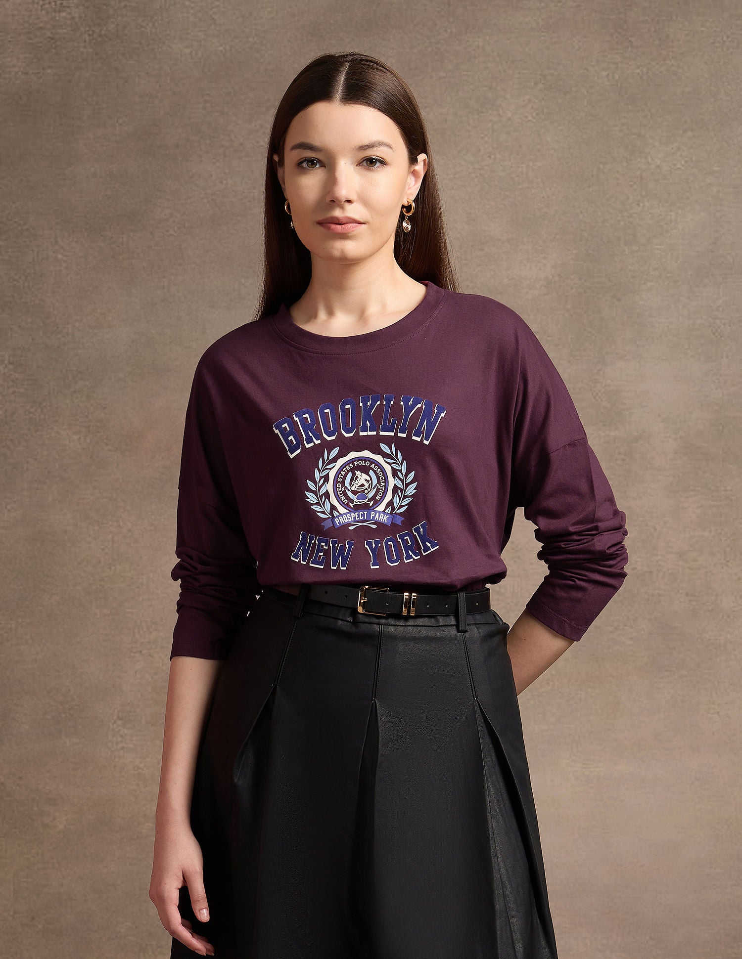 Drop Shoulder Graphic Print T-Shirt