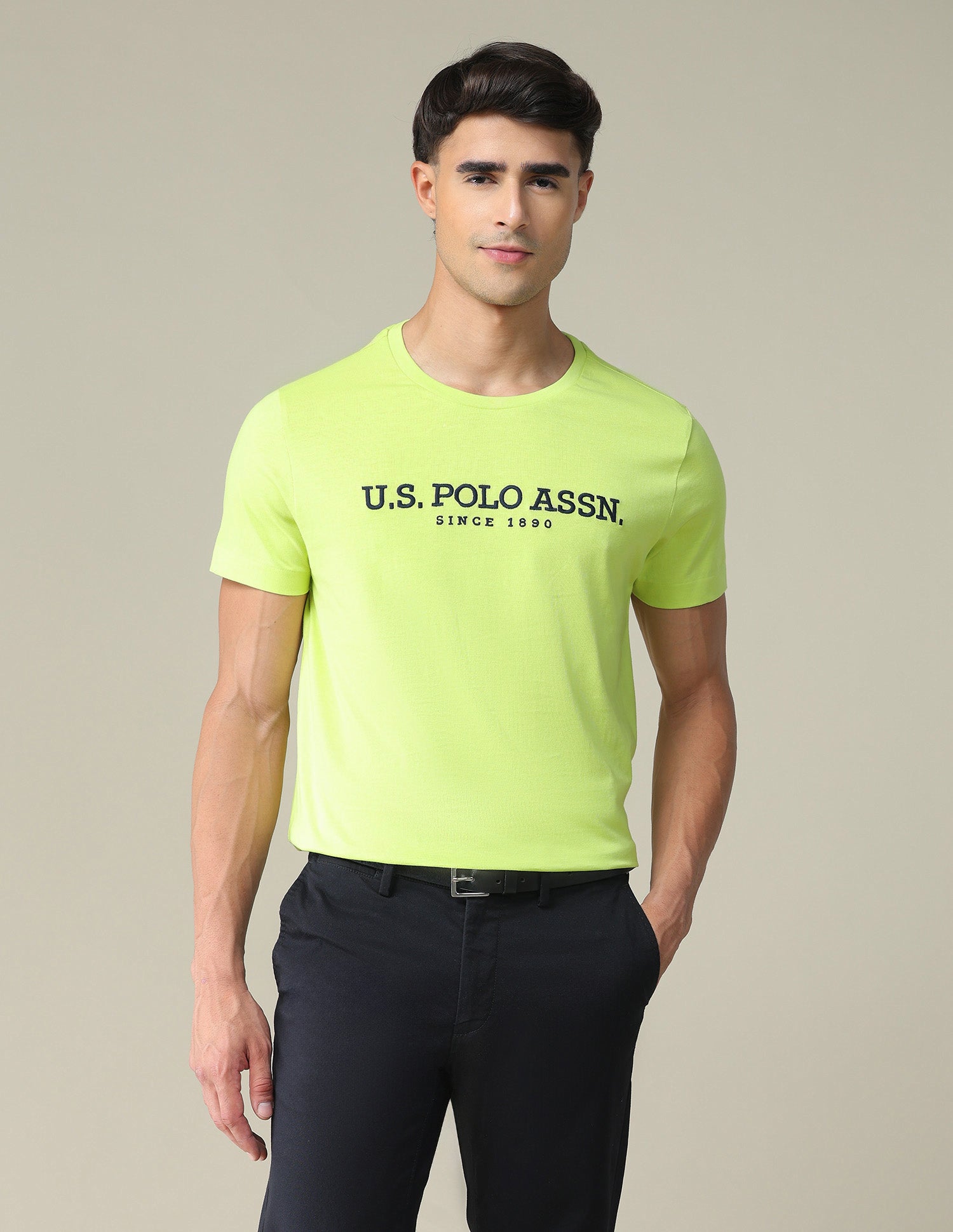 Brand Embroidered Cotton T-Shirt