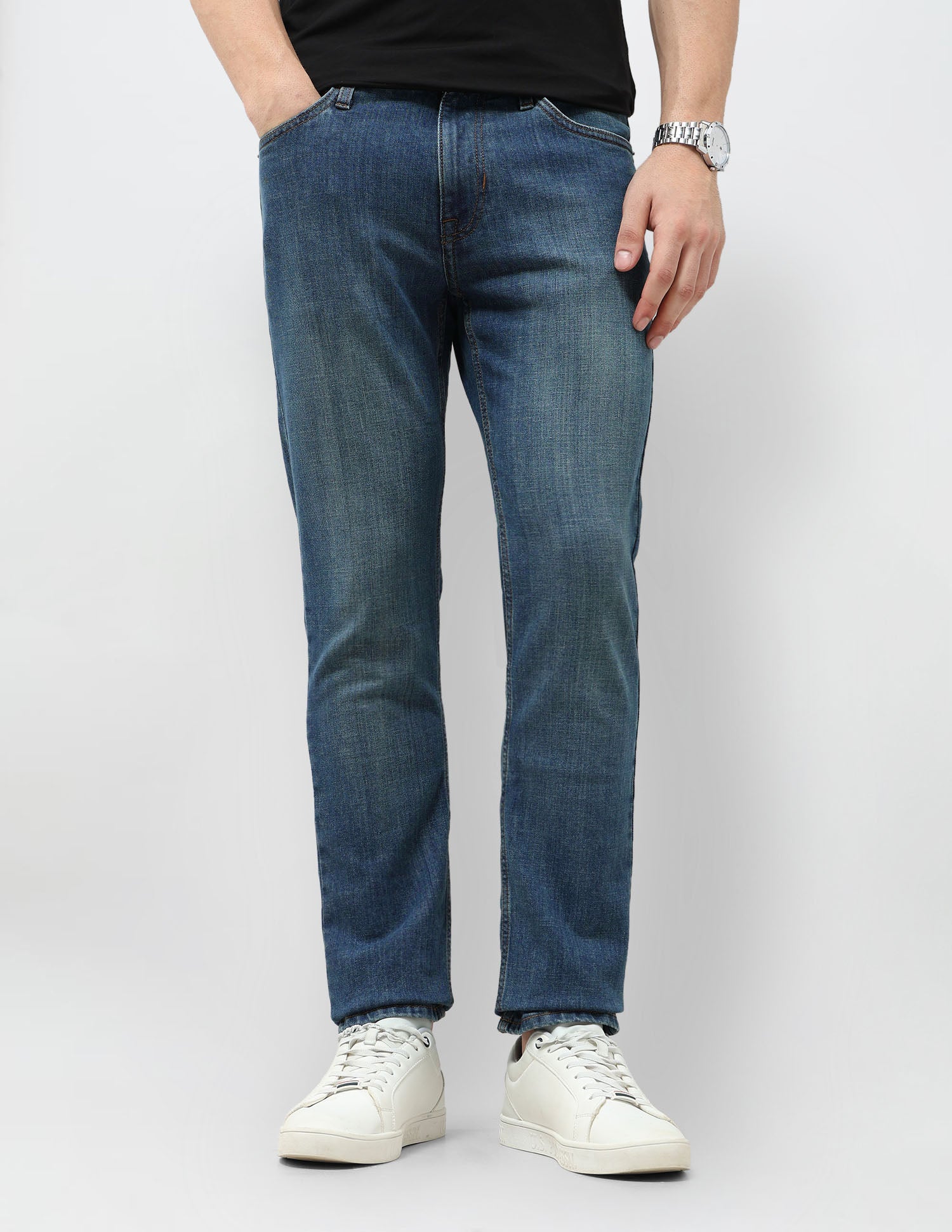 Brandon Slim Tapered Fit Stone Washed Jeans