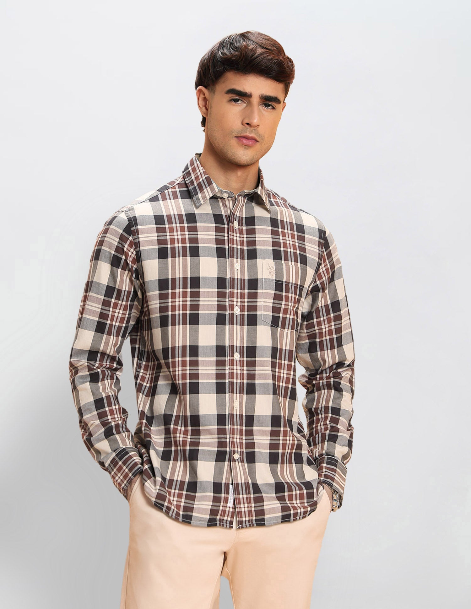 Twill Tartan Checked Shirt