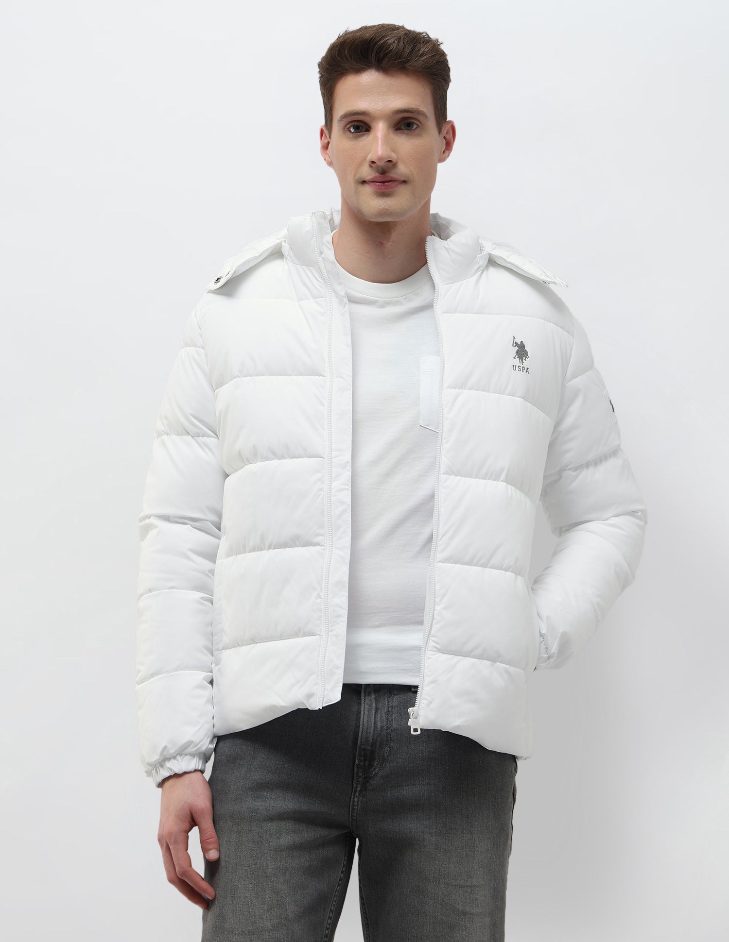 Detachable Hood Puffer Jacket