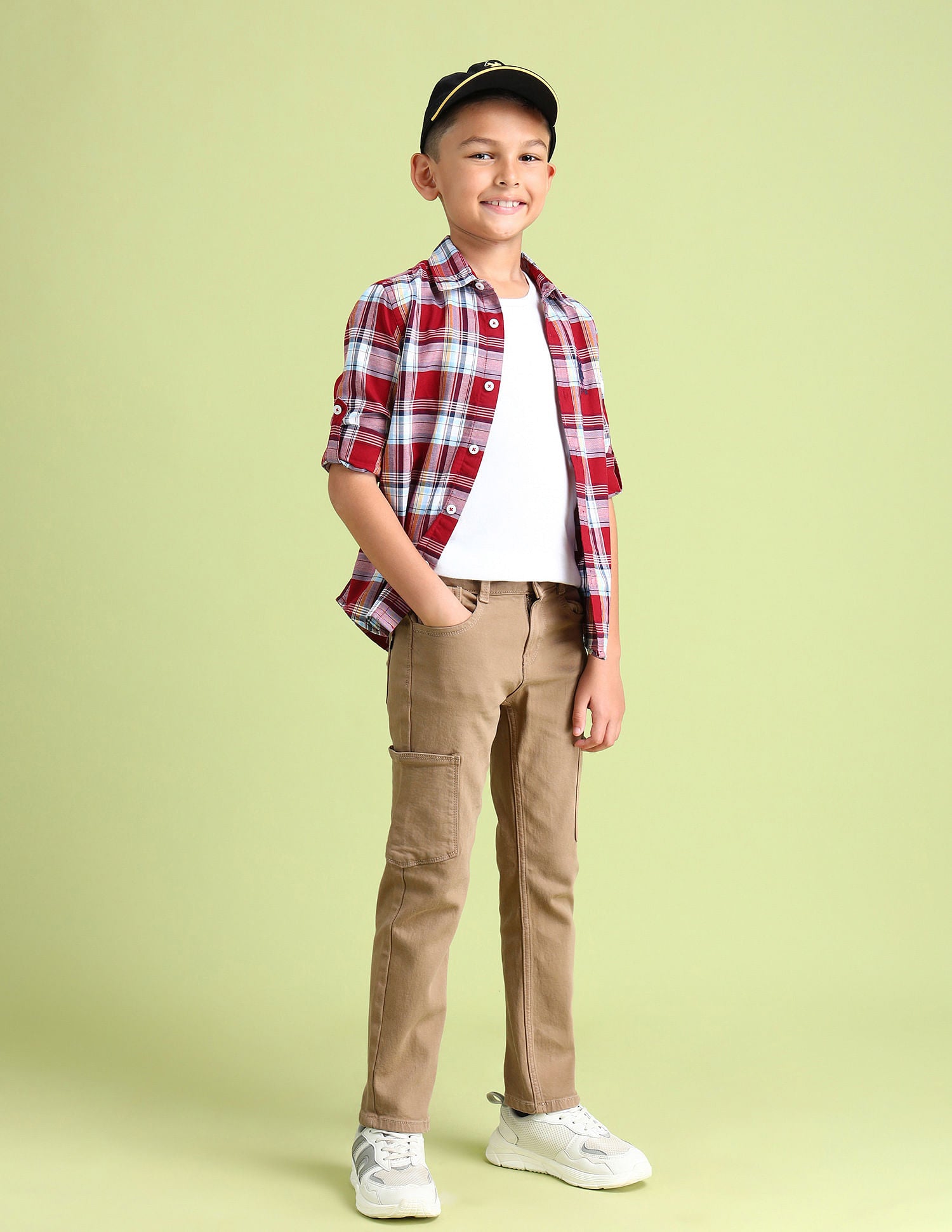 Slim Fit Rinsed Cargo Jeans