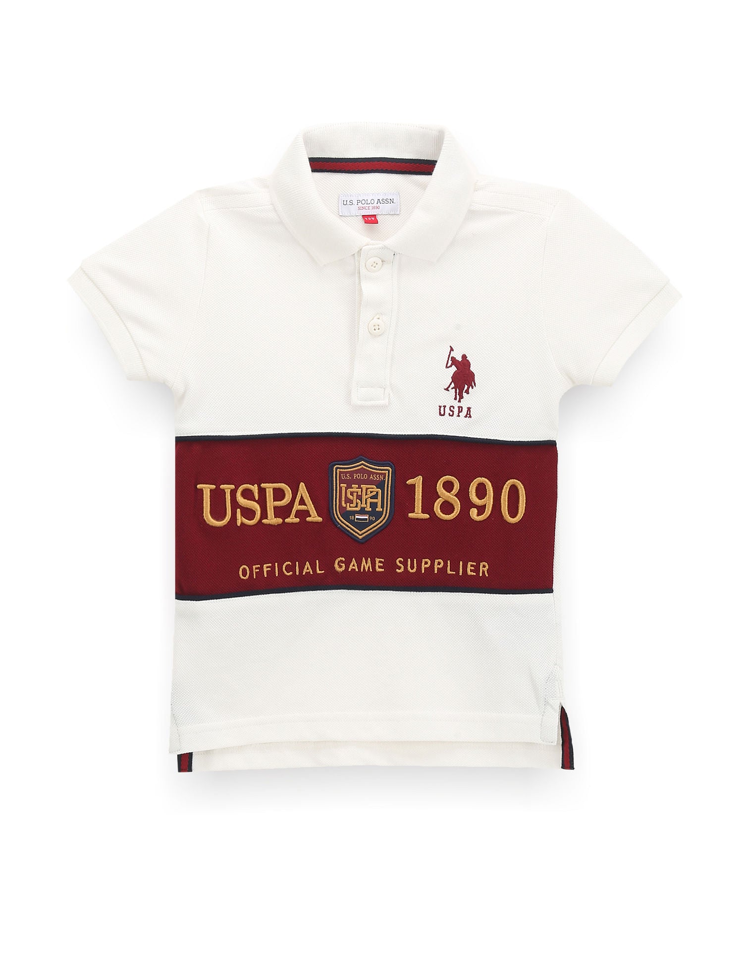 Boys Brand Embroidered Polo Shirt