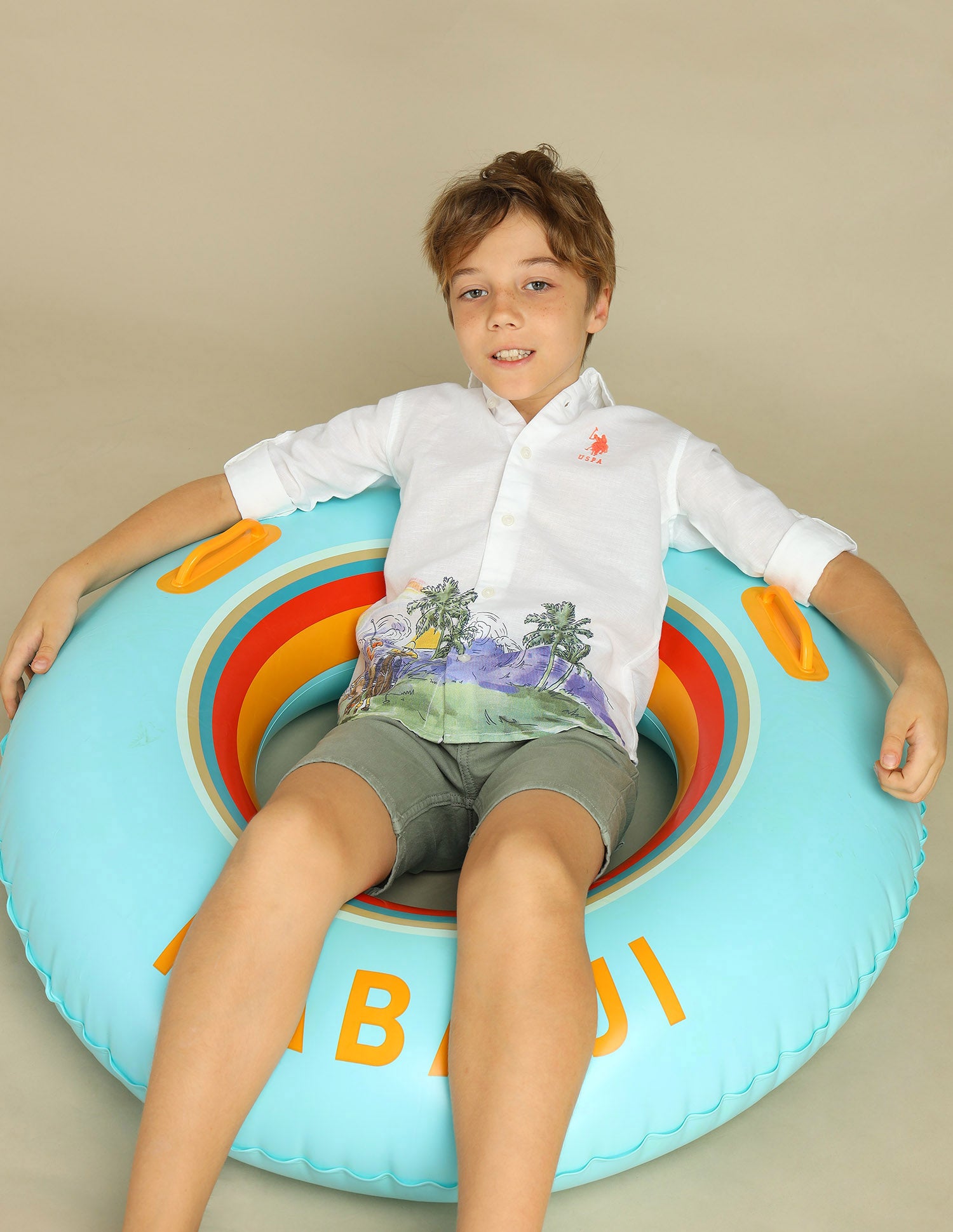 Boys Print Camp Shirt