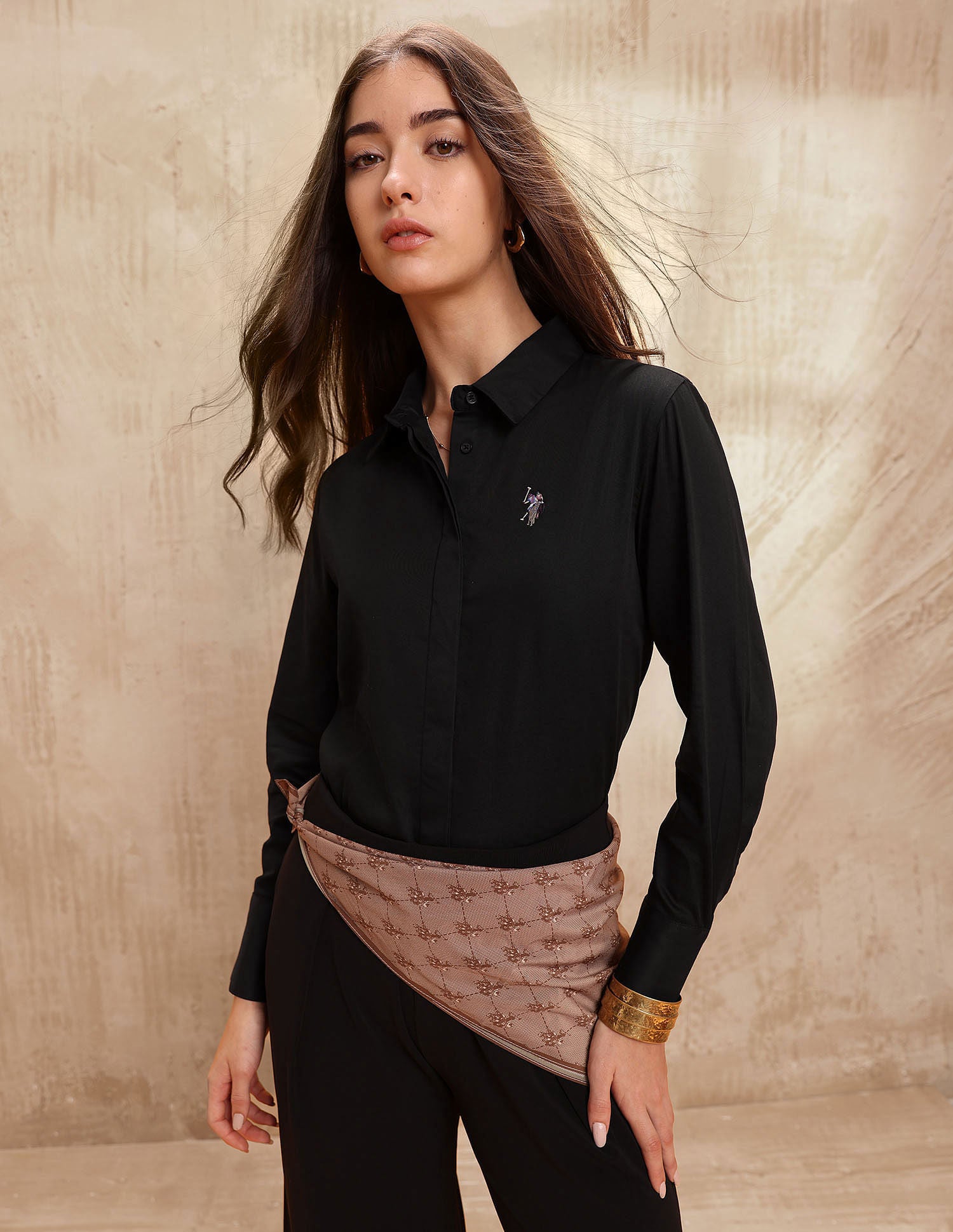 Regular Fit Solid Shirt