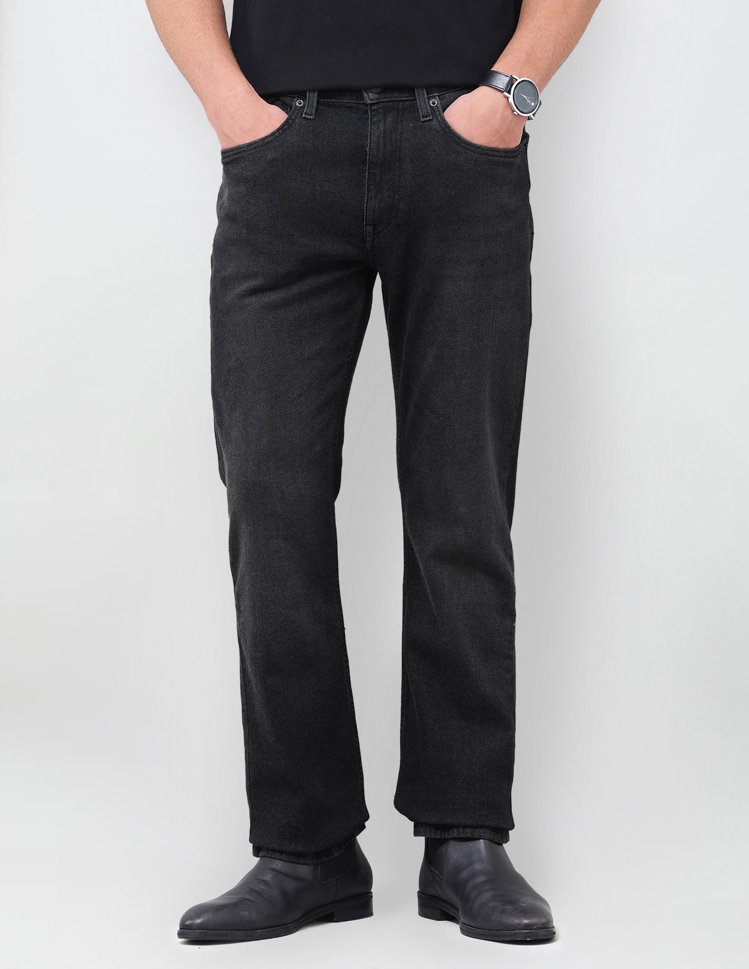 Connor Bootcut Fit Black Jeans Black - U.S. Polo Assn. India | Large