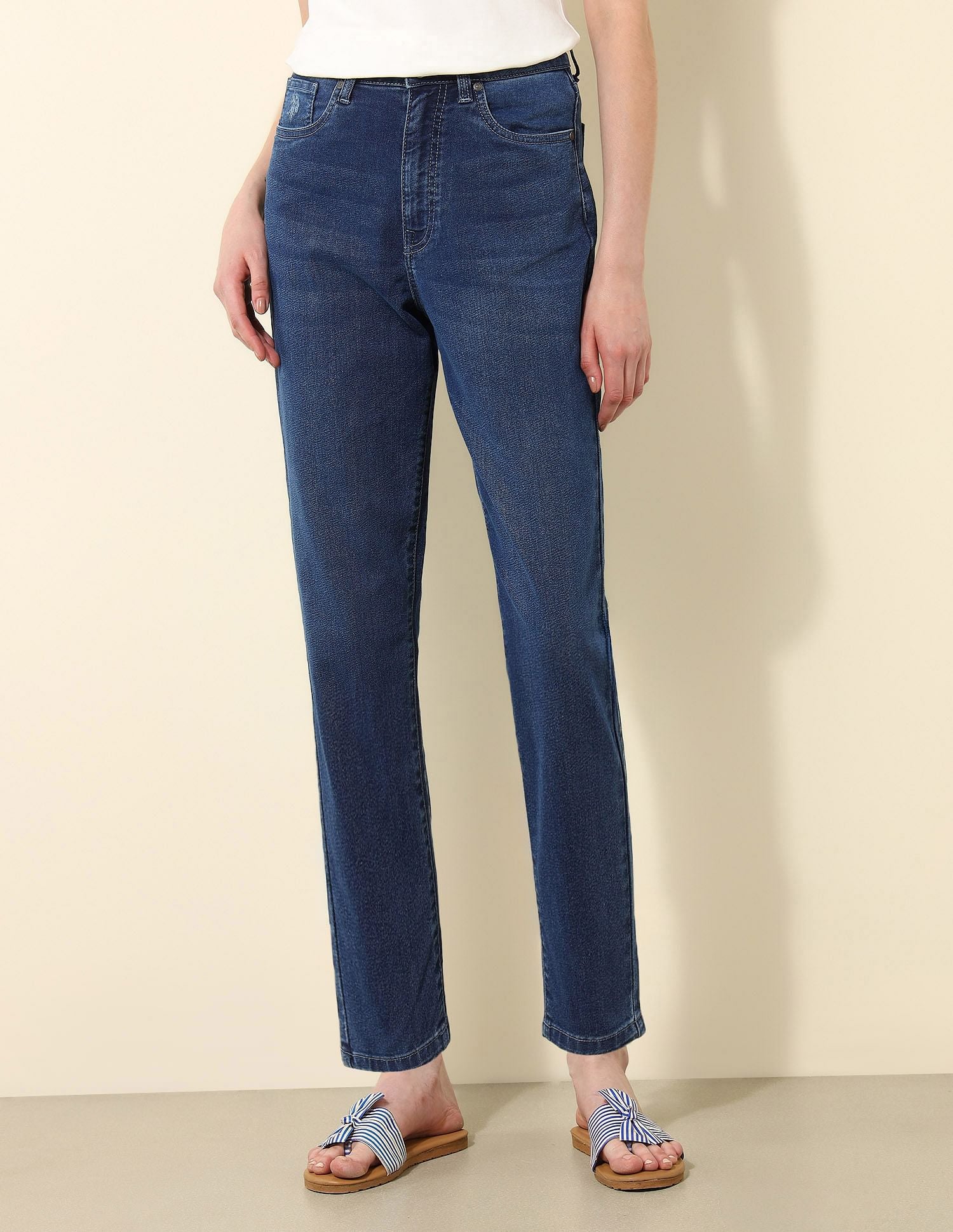 High Rise Mom Fit Jeans