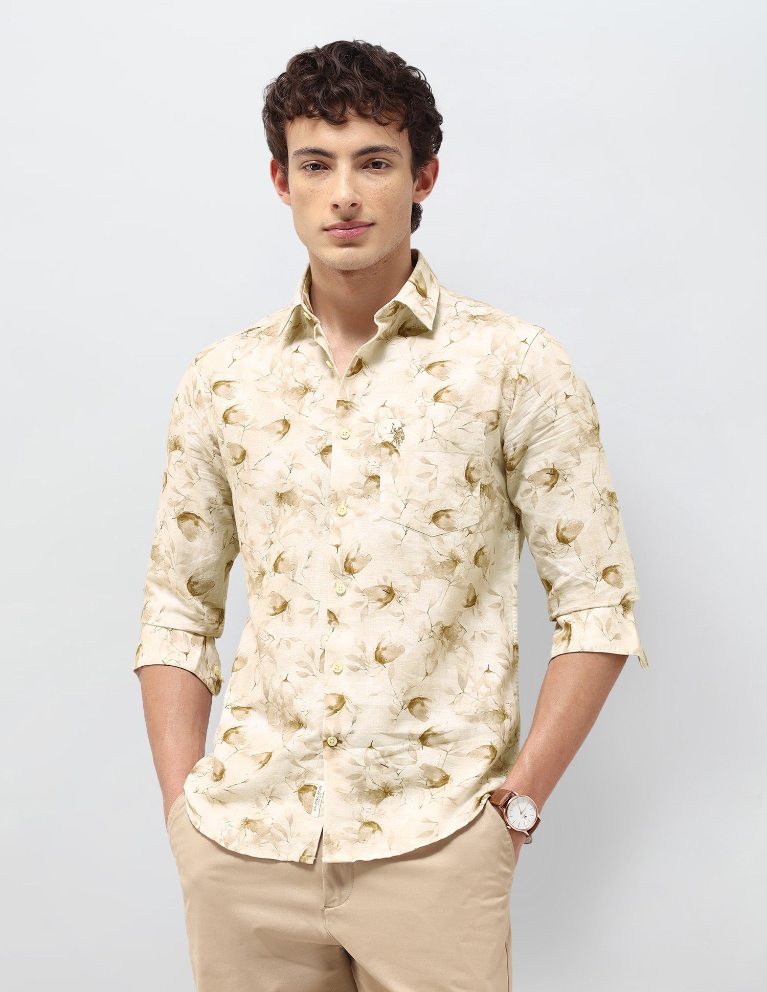 Floral Printed Regular Fit Shirt