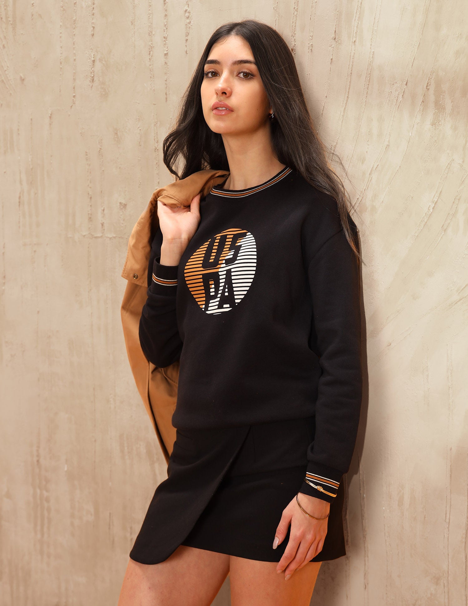 Brand Printed Regular Fit Sweatshirt