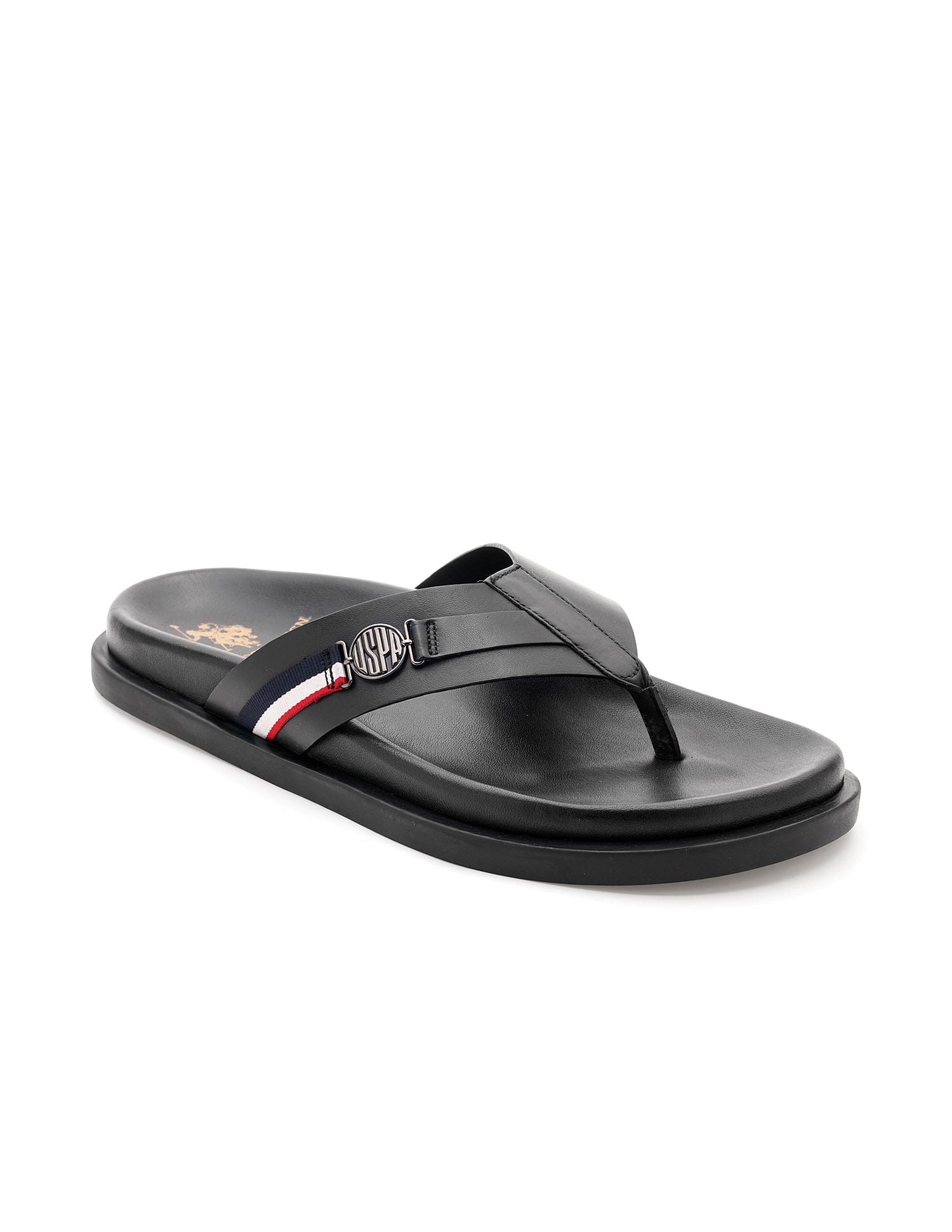 T-Strap Jim Sandals Black - U.S. Polo Assn. India | Large