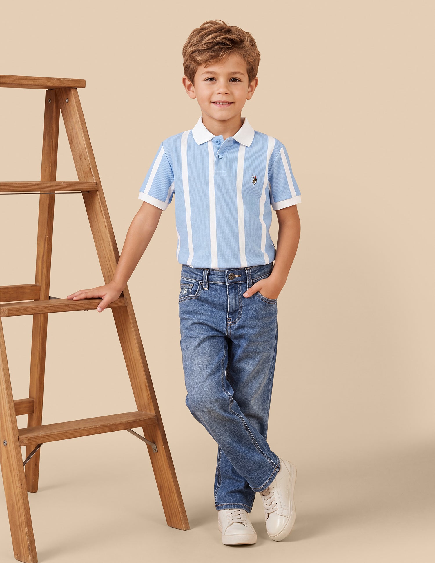 Baggy Fit Blue Jeans Light Blue - U.S. Polo Assn. India | Large