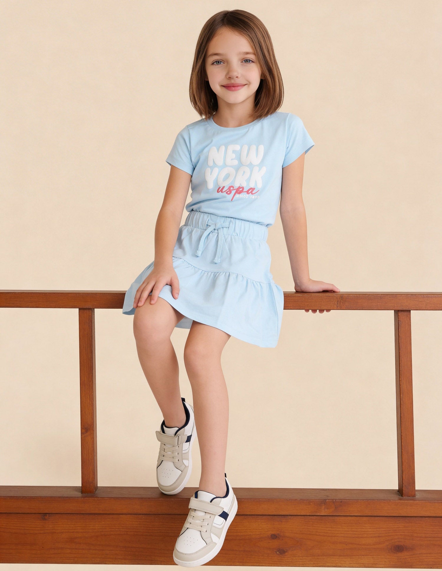 Mid Rise Tiered Skirt