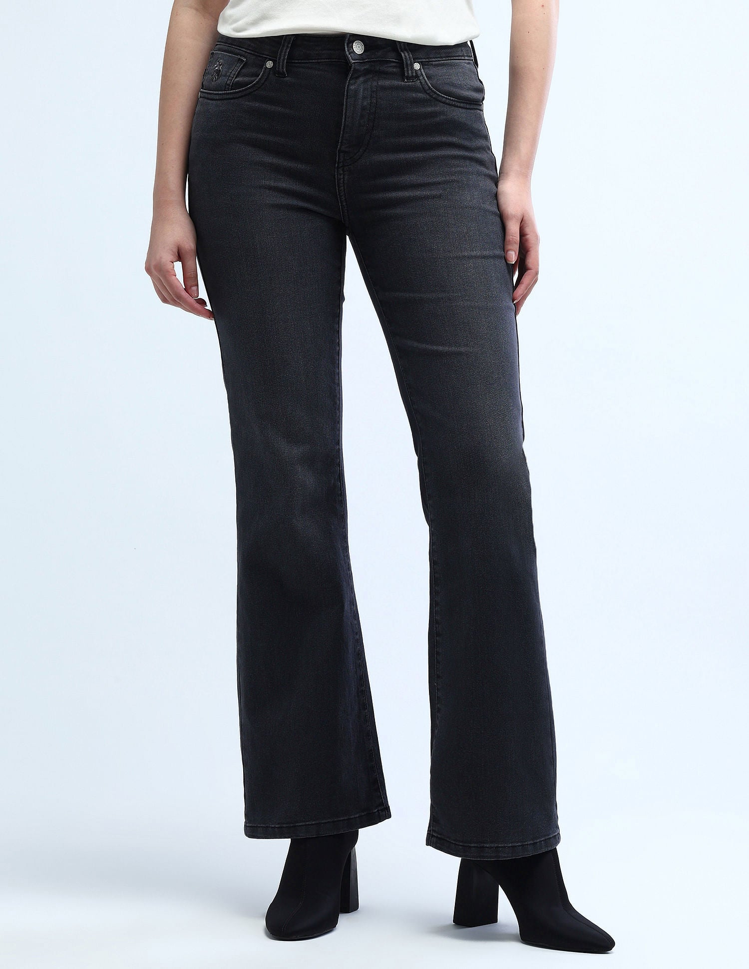 High Rise Regular Bootcut Jeans