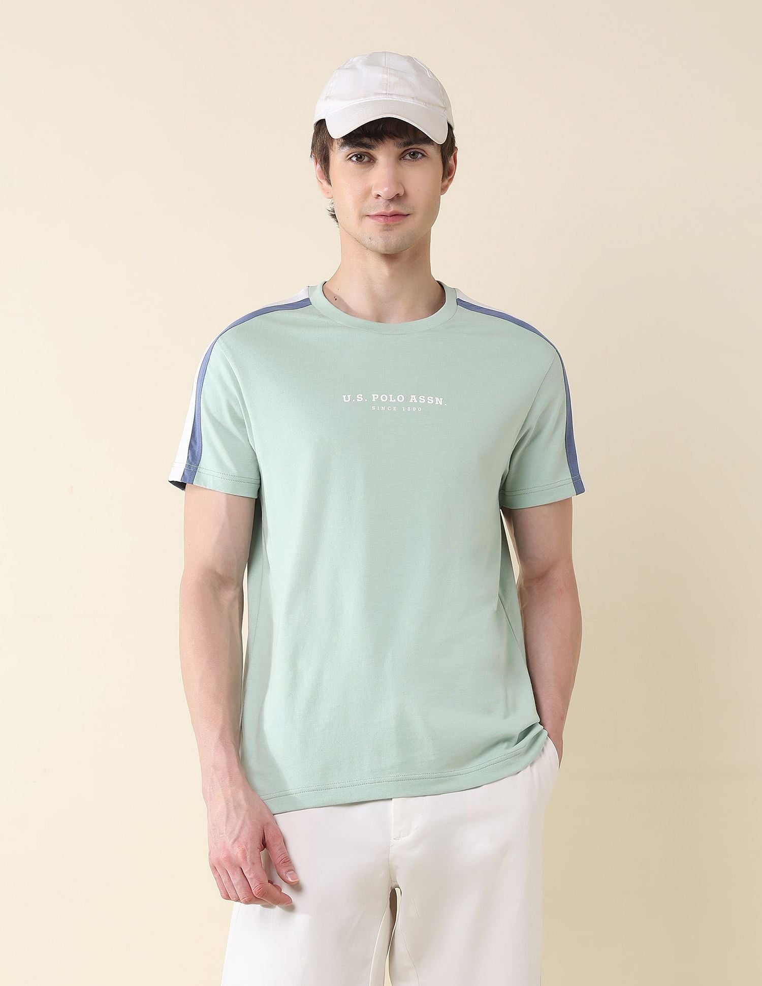 Contrast Tapped Slim Fit T-Shirt