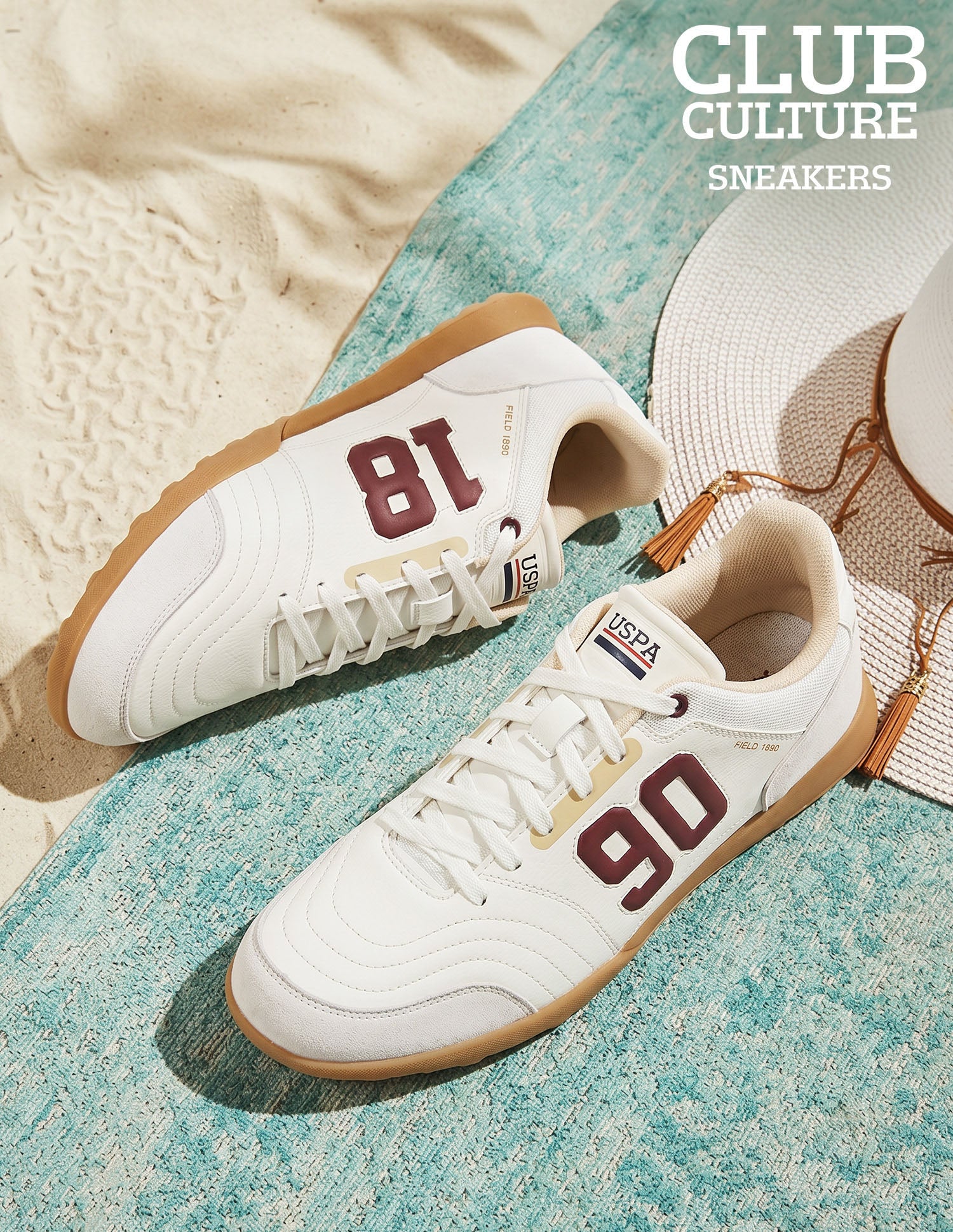Numeric Embossed Field 1890 Sneakers