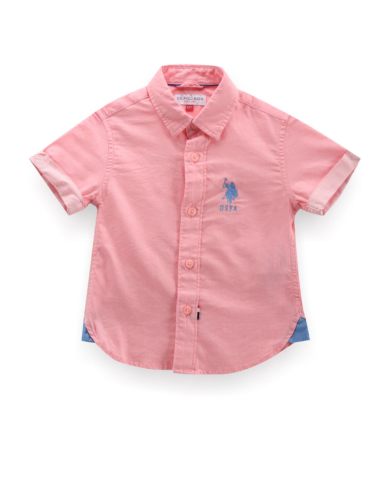 Boys Solid Twill Shirt