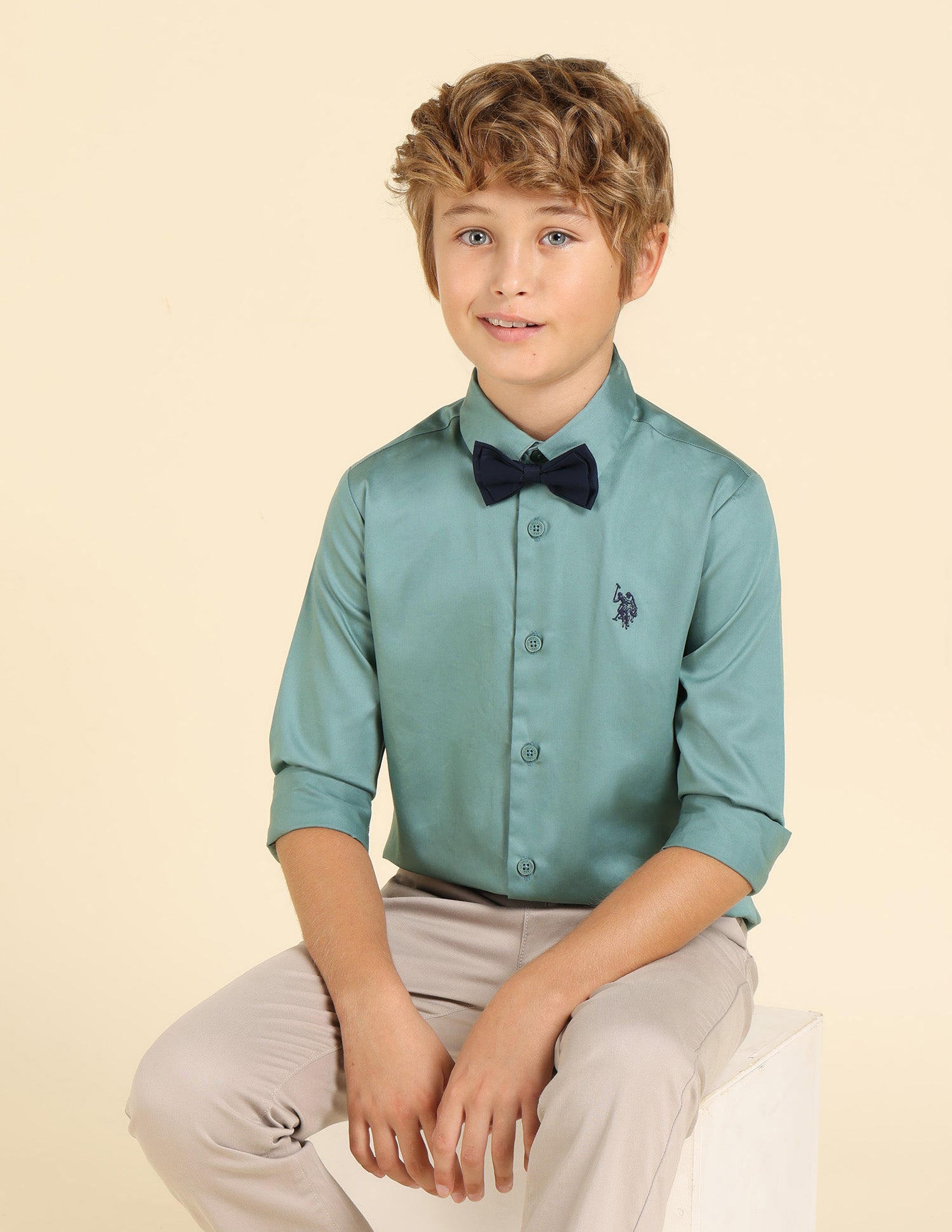 Boys Pure Cotton Regular Fit Shirt
