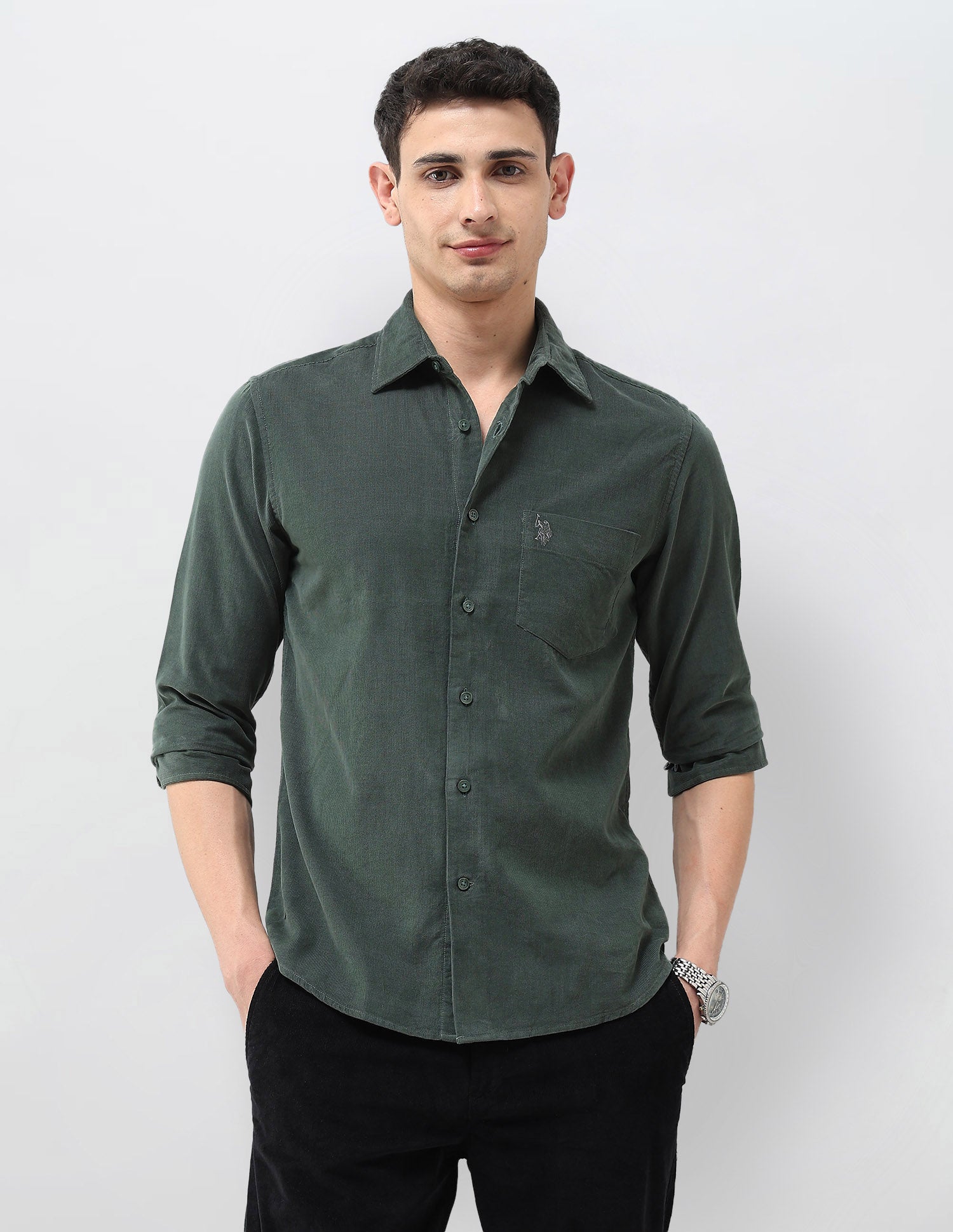 Corduroy Tailored Fit Shirt