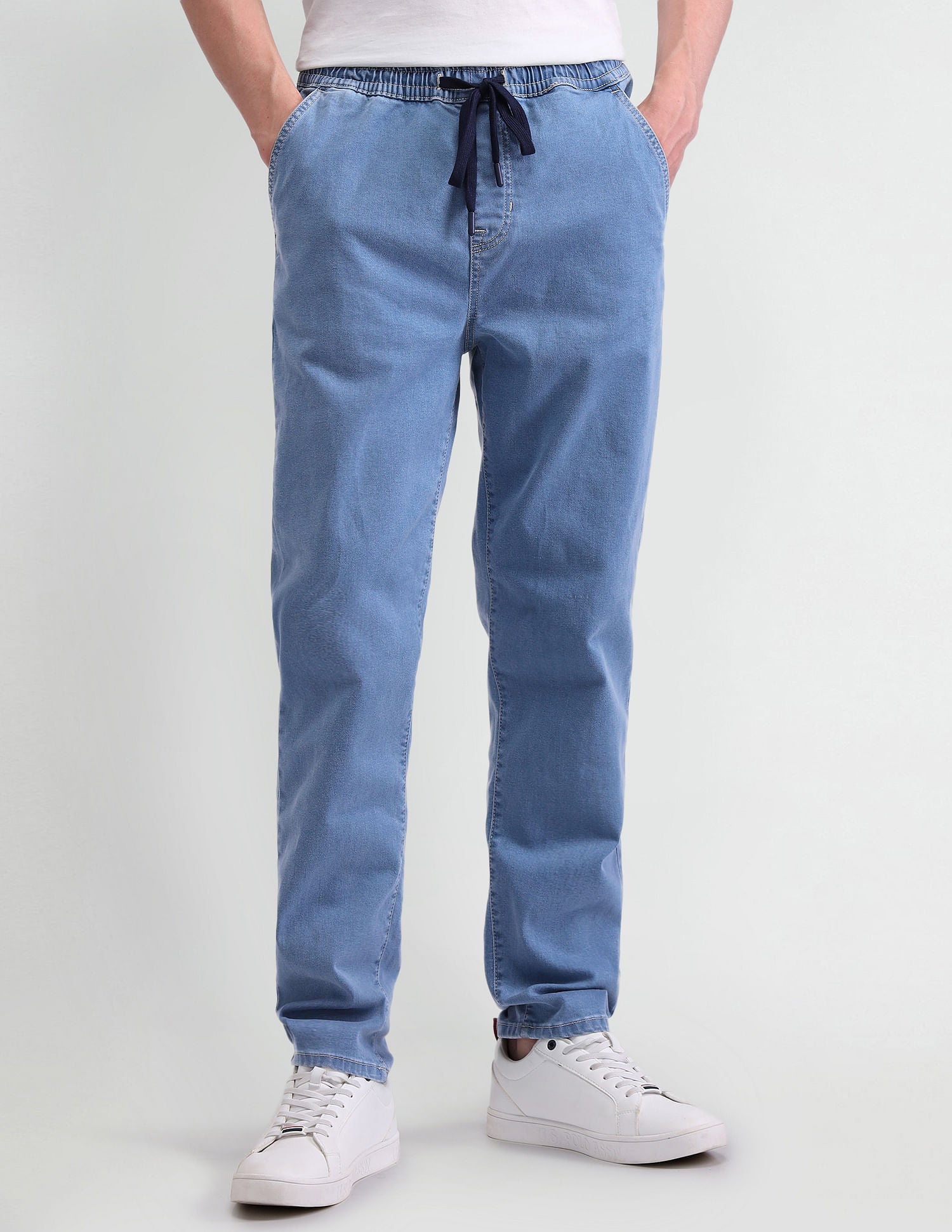 Slim Fit Blue Jogger Jeans