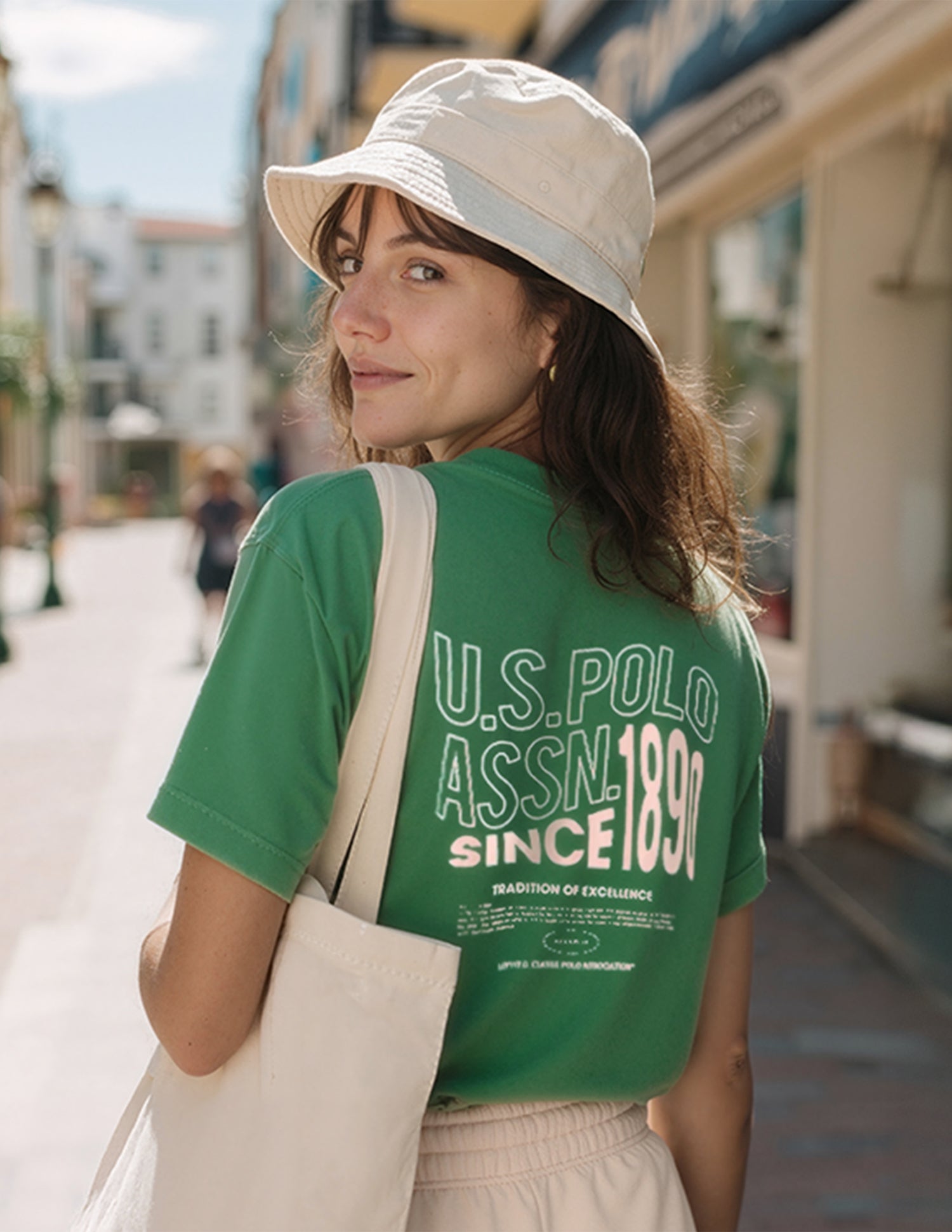 Brand Printed Boyfriend Fit T-Shirt