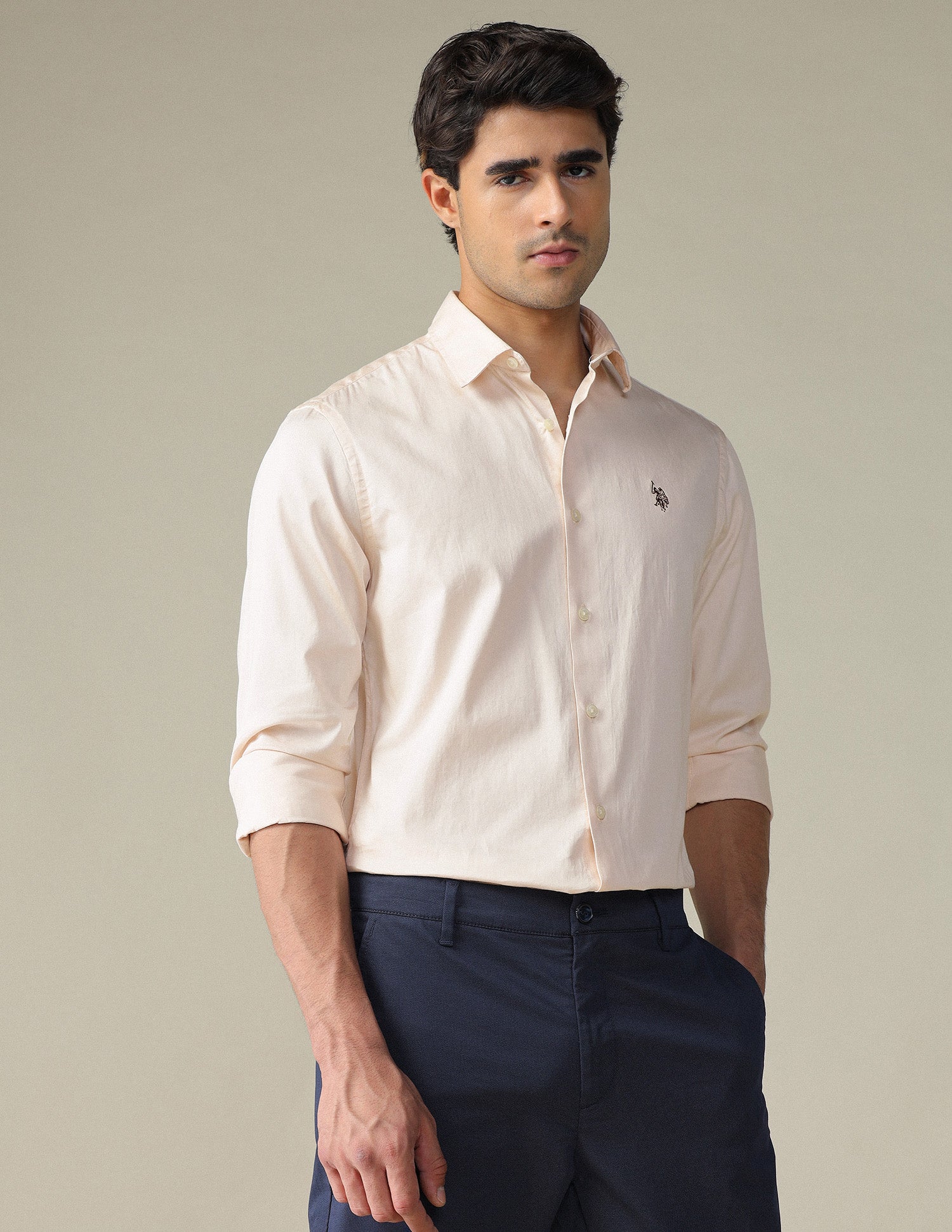 Pure Cotton Satin Shirt